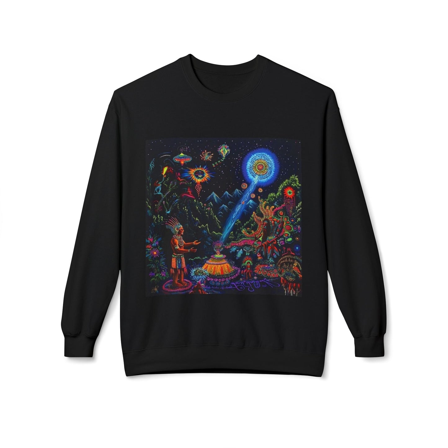 Cosmic Spirit Crewneck Sweatshirt - Unisex Midweight Fleece