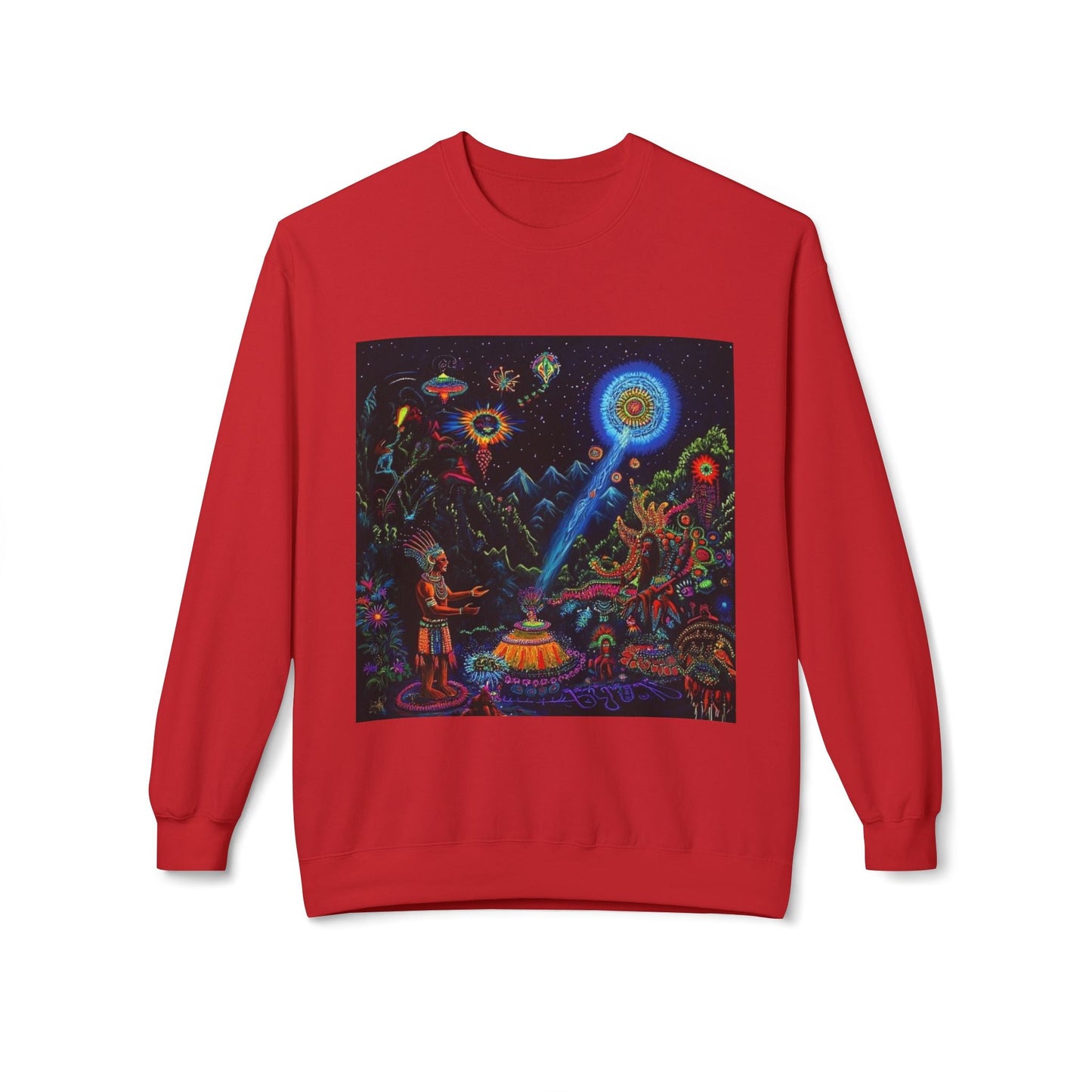 Cosmic Spirit Crewneck Sweatshirt - Unisex Midweight Fleece