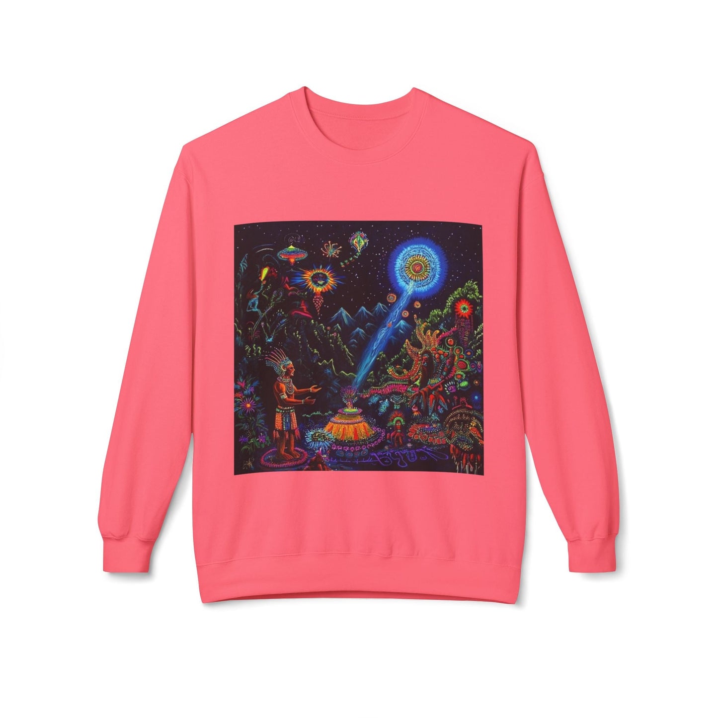 Cosmic Spirit Crewneck Sweatshirt - Unisex Midweight Fleece