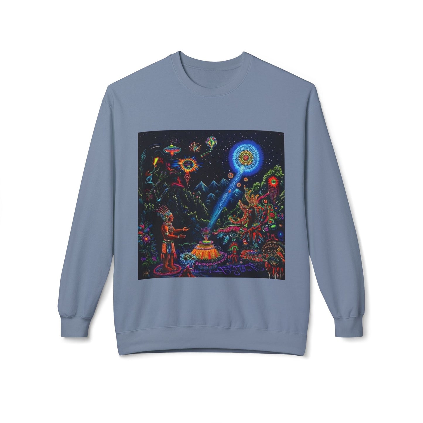 Cosmic Spirit Crewneck Sweatshirt - Unisex Midweight Fleece