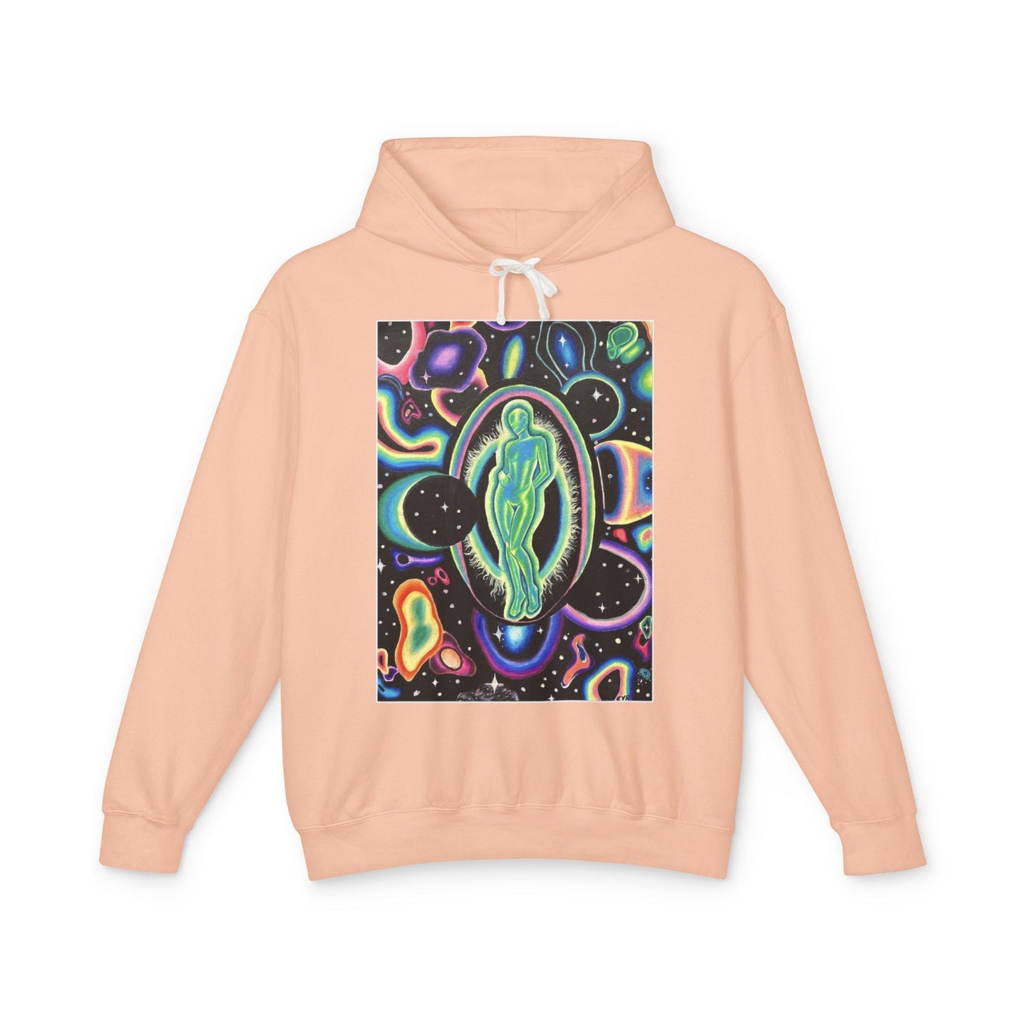 Cosmic Spirit Unisex Lightweight Hooded Sweatshirt