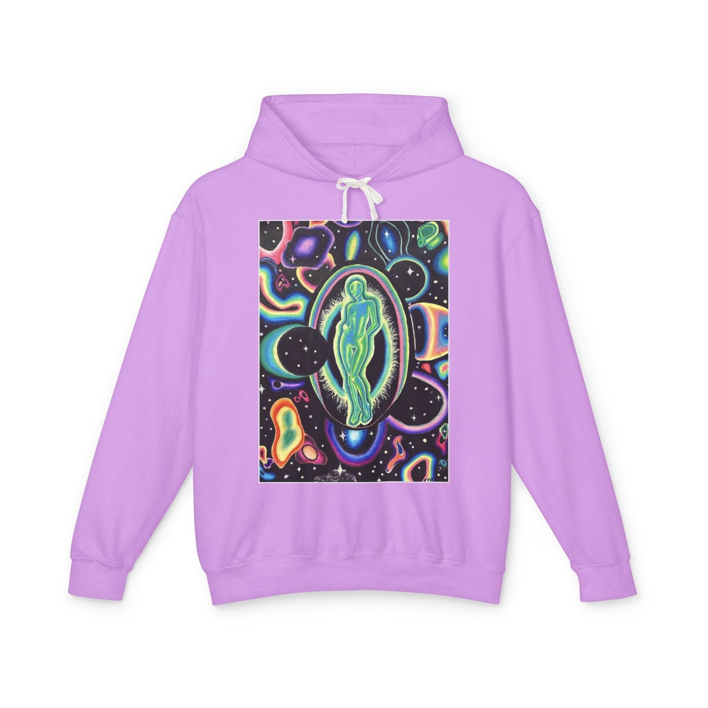 Cosmic Spirit Unisex Lightweight Hooded Sweatshirt
