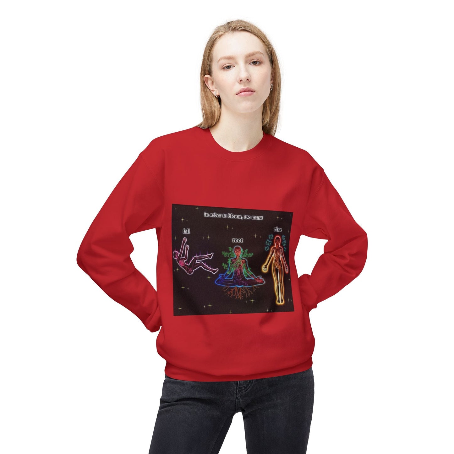 Cosmic Vibes Unisex Fleece Sweatshirt - Explore Your Inner Self