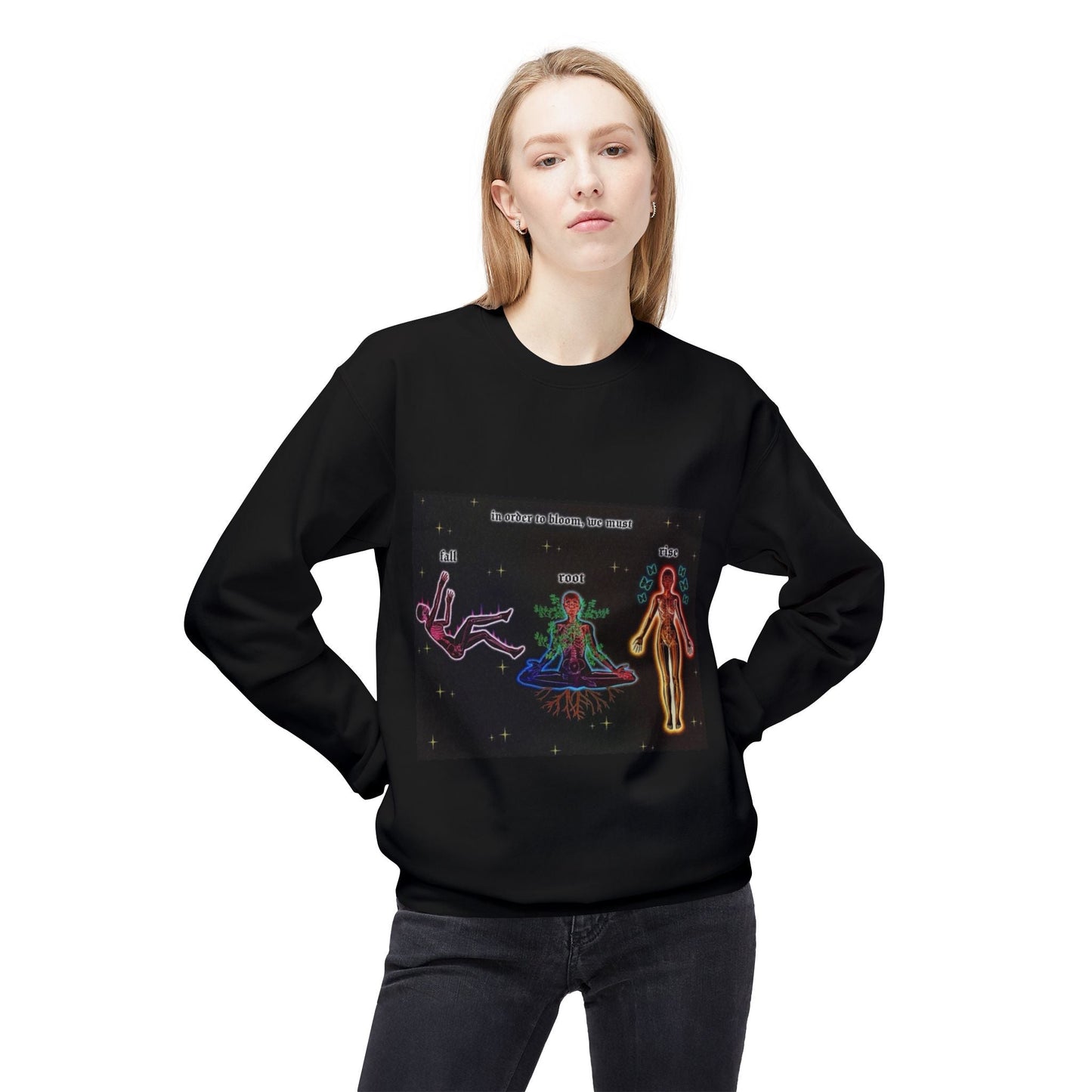 Cosmic Vibes Unisex Fleece Sweatshirt - Explore Your Inner Self