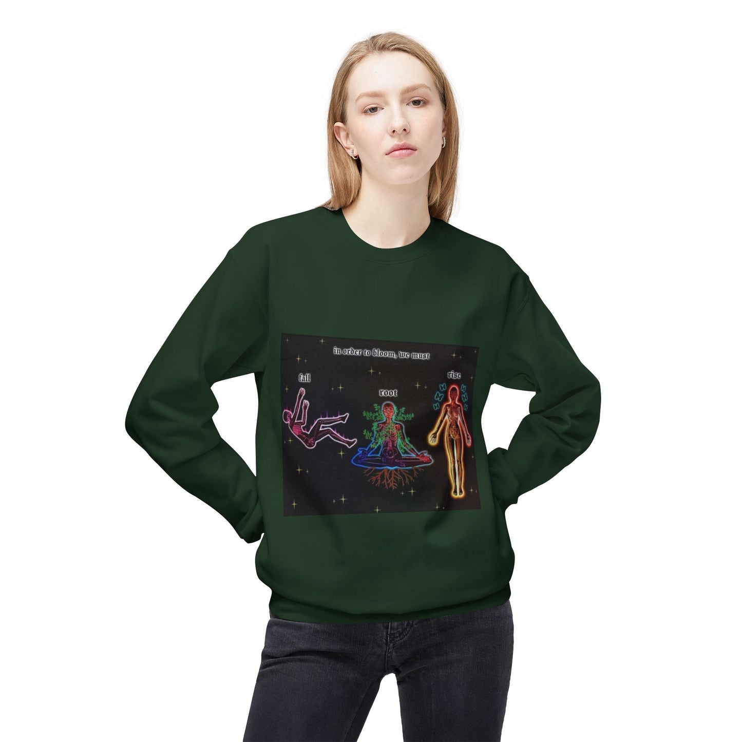 Cosmic Vibes Unisex Fleece Sweatshirt - Explore Your Inner Self