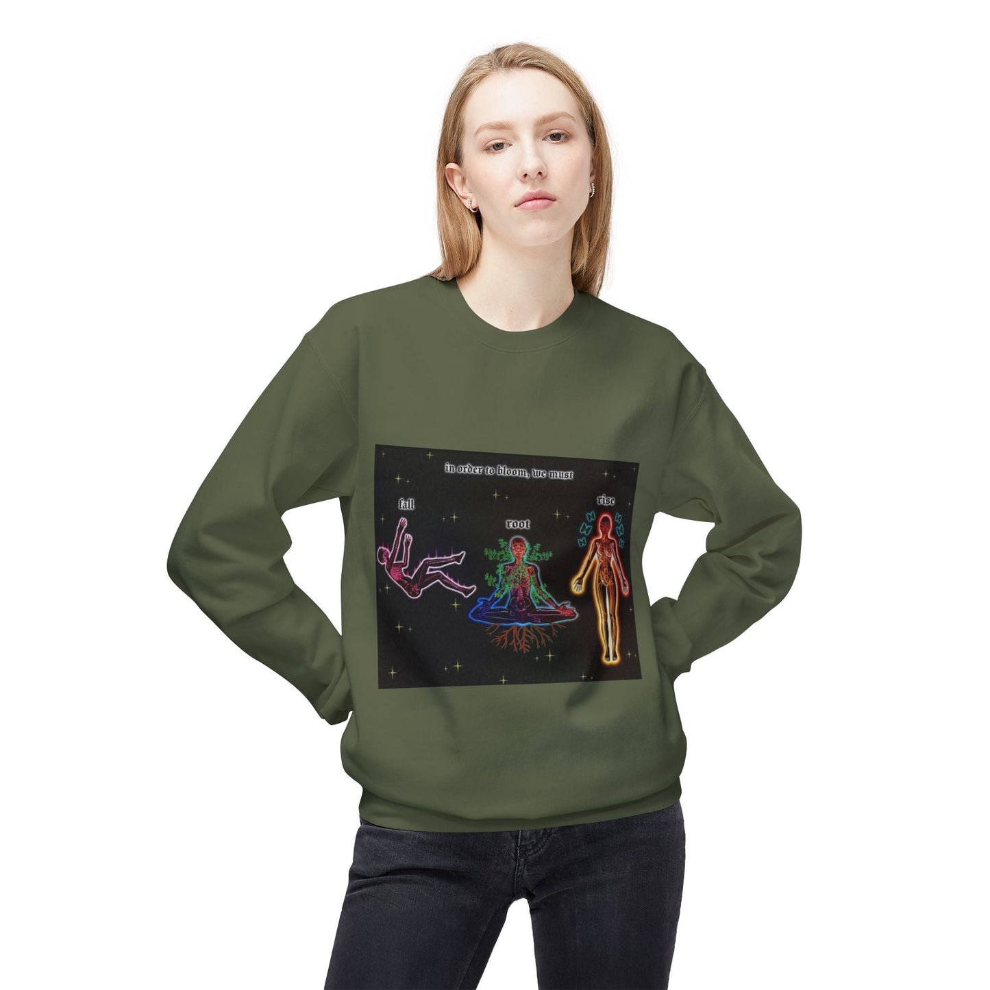Cosmic Vibes Unisex Fleece Sweatshirt - Explore Your Inner Self