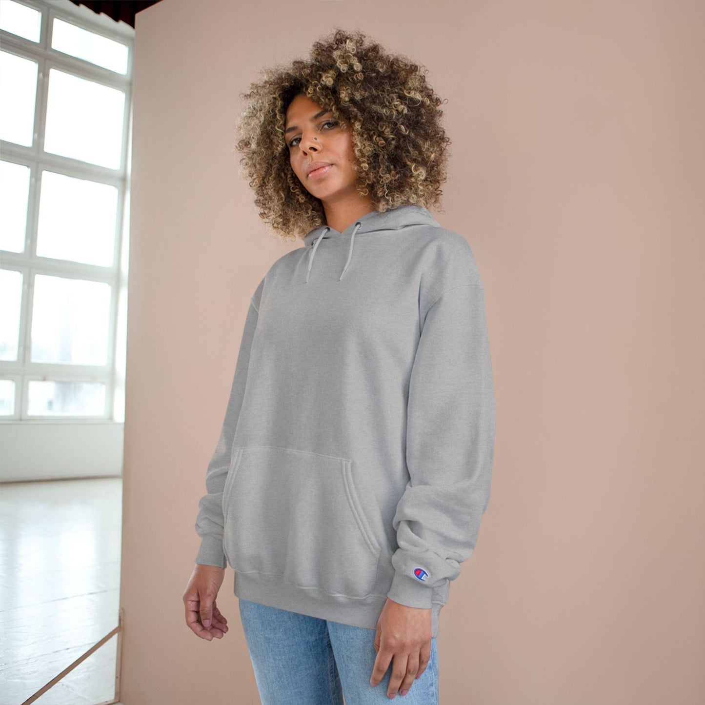 Crowd Artwork Champion Hoodie, Unique Graphic Hoodie for Men and Women, Casual Wear, Streetwear, Gift for Nature Lovers, Cool Gift Idea