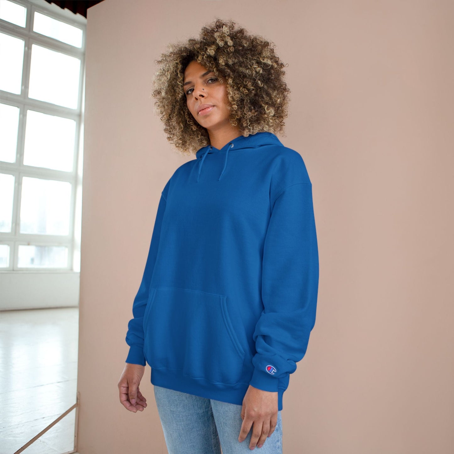 Crowd Artwork Champion Hoodie, Unique Graphic Hoodie for Men and Women, Casual Wear, Streetwear, Gift for Nature Lovers, Cool Gift Idea