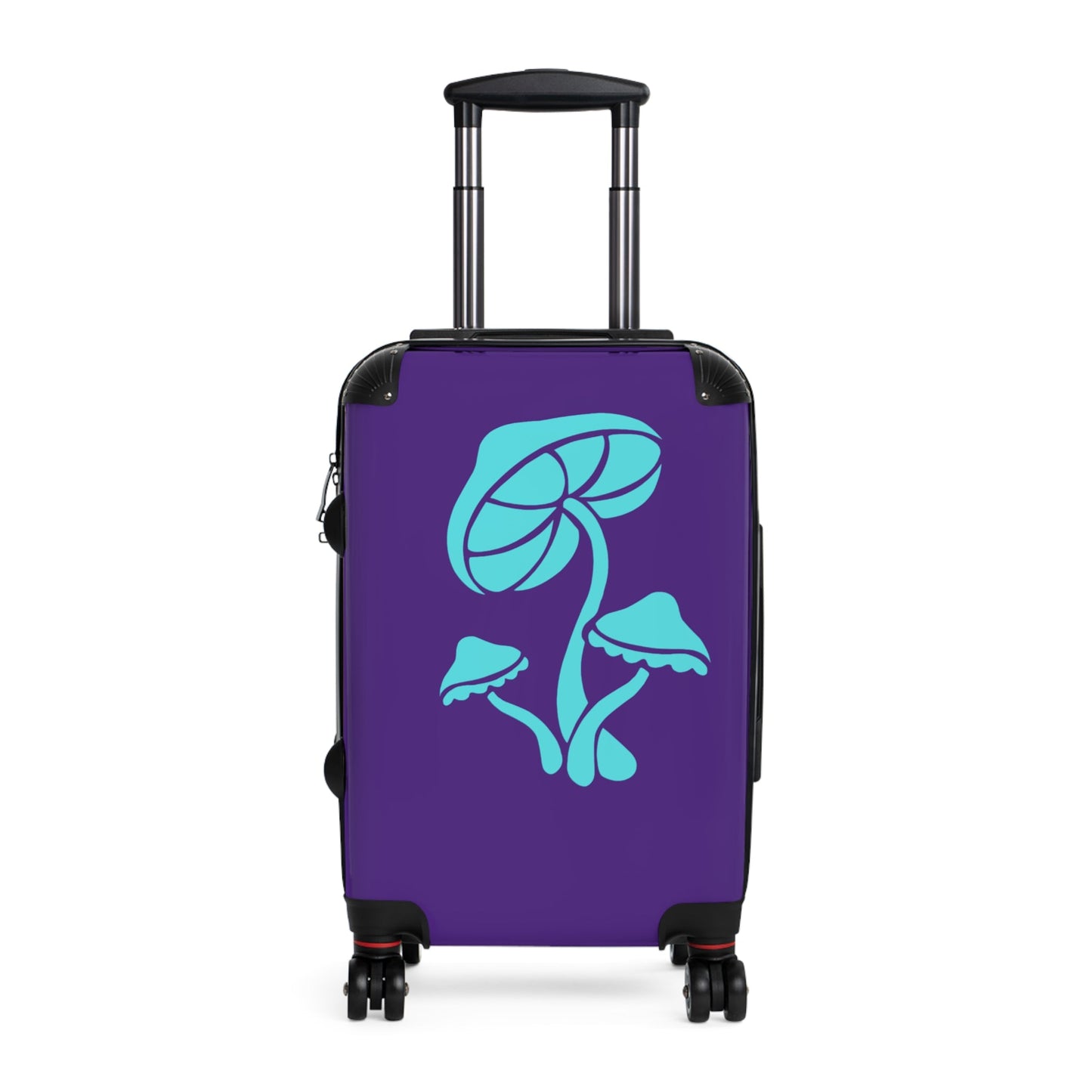 Custom Mushroom Design Suitcase - Vibrant Travel Luggage for Adventurers, Perfect for Travel, Gifts, Festivals, Summer Trips, Eco-Friendly