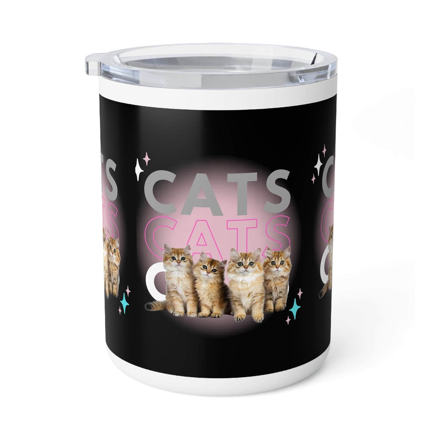 Cats with Coffee Mug, 10oz - Purrfect for Cat Lovers, Gift for Birthdays, Cozy Mornings, Pet Owners, Unique Cat-themed Mug