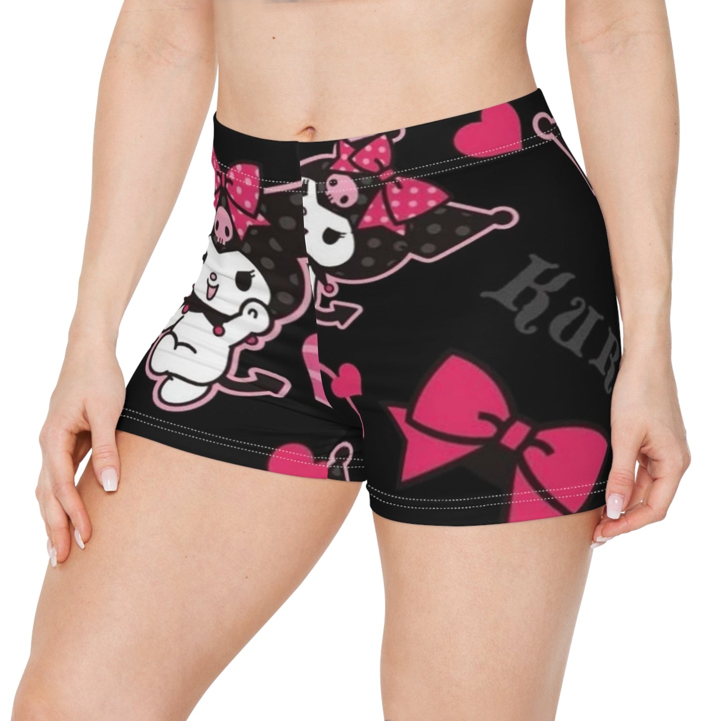 Cute Kawaii Women's Shorts with Bow Design