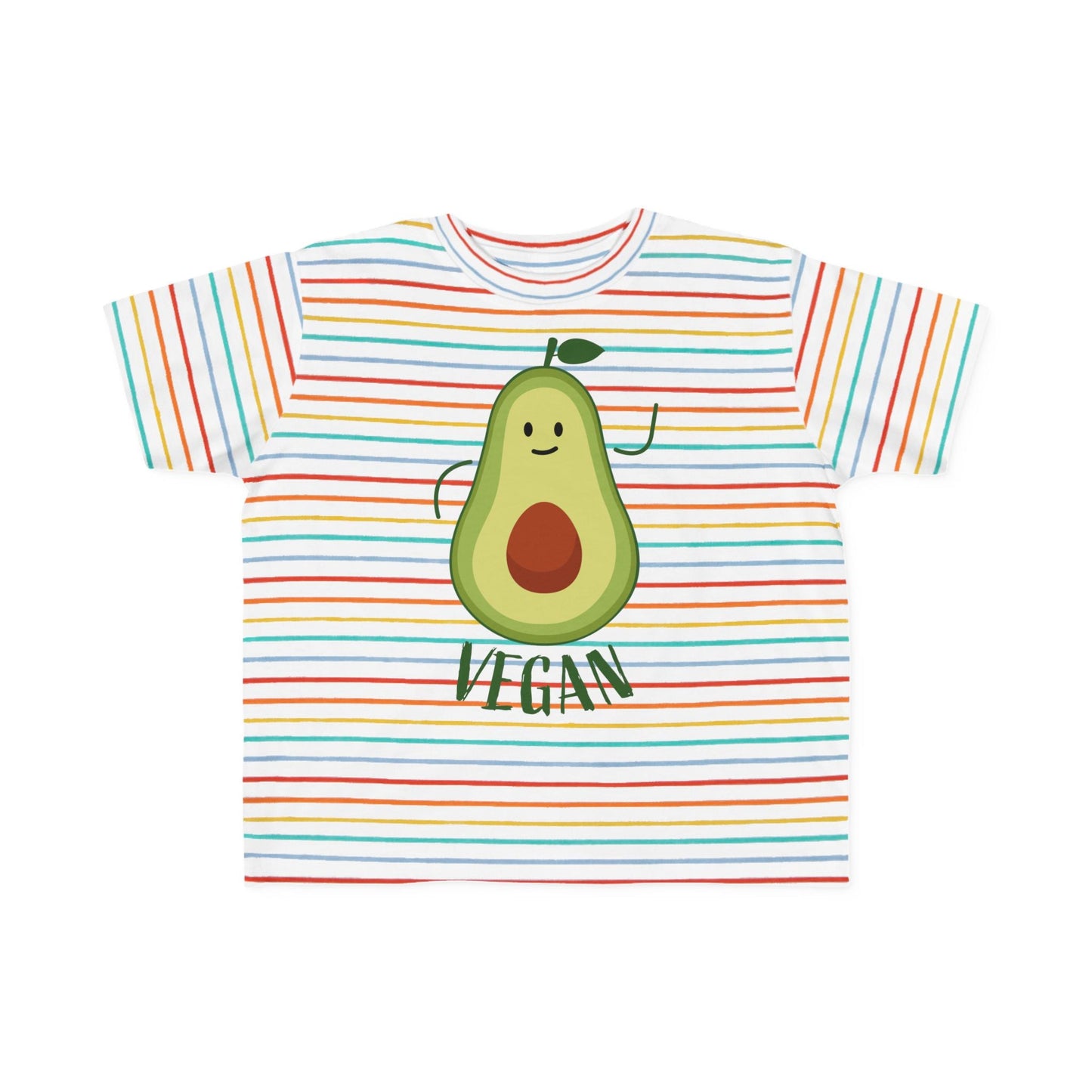 Cute Vegan Toddler Tee, Playful Avocado Shirt, Kid's Eco-Friendly T-Shirt, Gift for Vegan Families, Fun Everyday Wear
