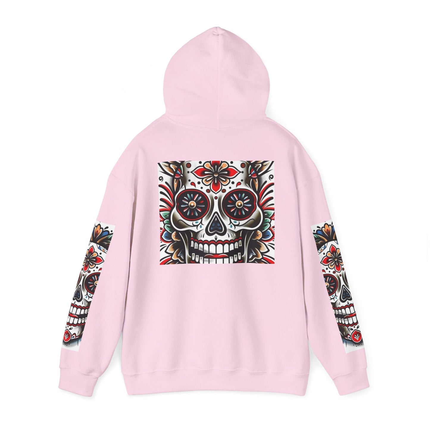 Dia de Los Muertos Skull Hoodie - Unisex Heavy Blend™ - Cozy Sweatshirt for Celebrations