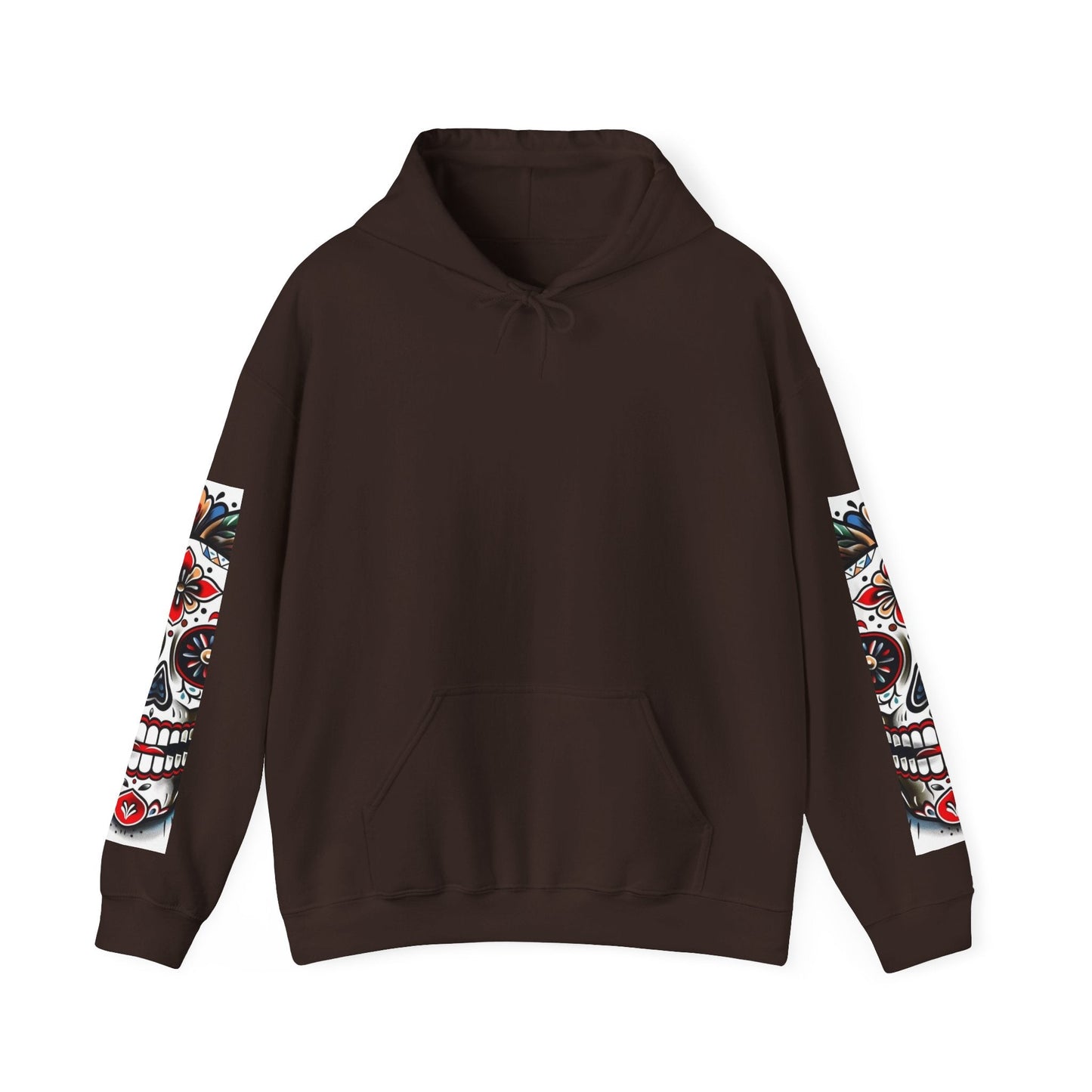 Dia de Los Muertos Skull Hoodie - Unisex Heavy Blend™ - Cozy Sweatshirt for Celebrations