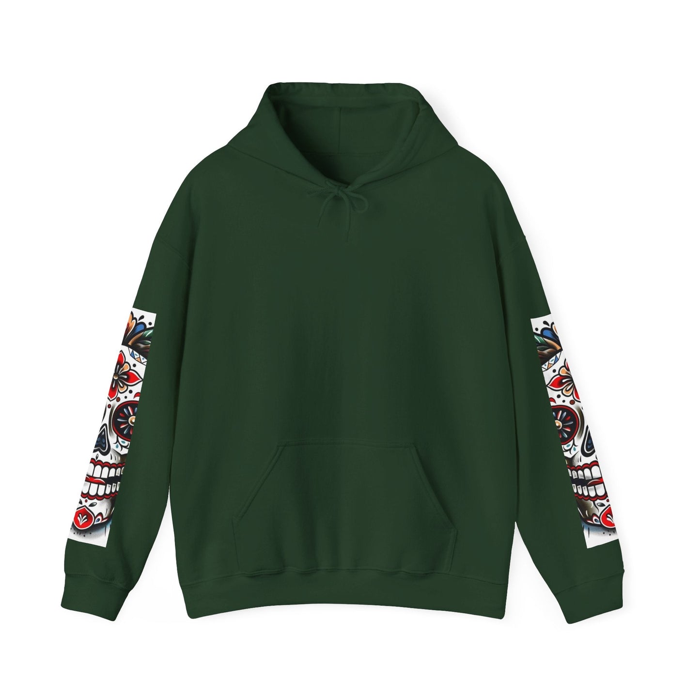 Dia de Los Muertos Skull Hoodie - Unisex Heavy Blend™ - Cozy Sweatshirt for Celebrations