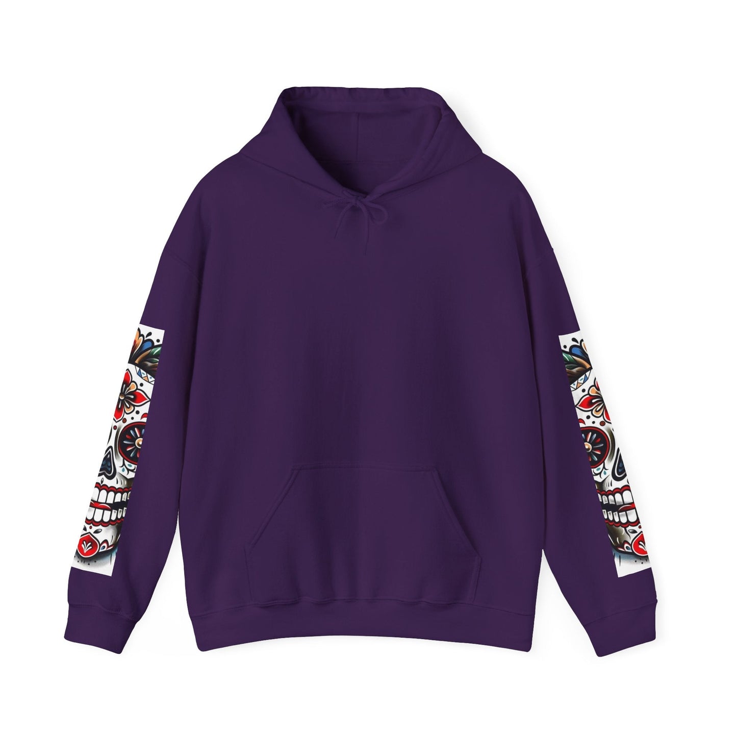 Dia de Los Muertos Skull Hoodie - Unisex Heavy Blend™ - Cozy Sweatshirt for Celebrations