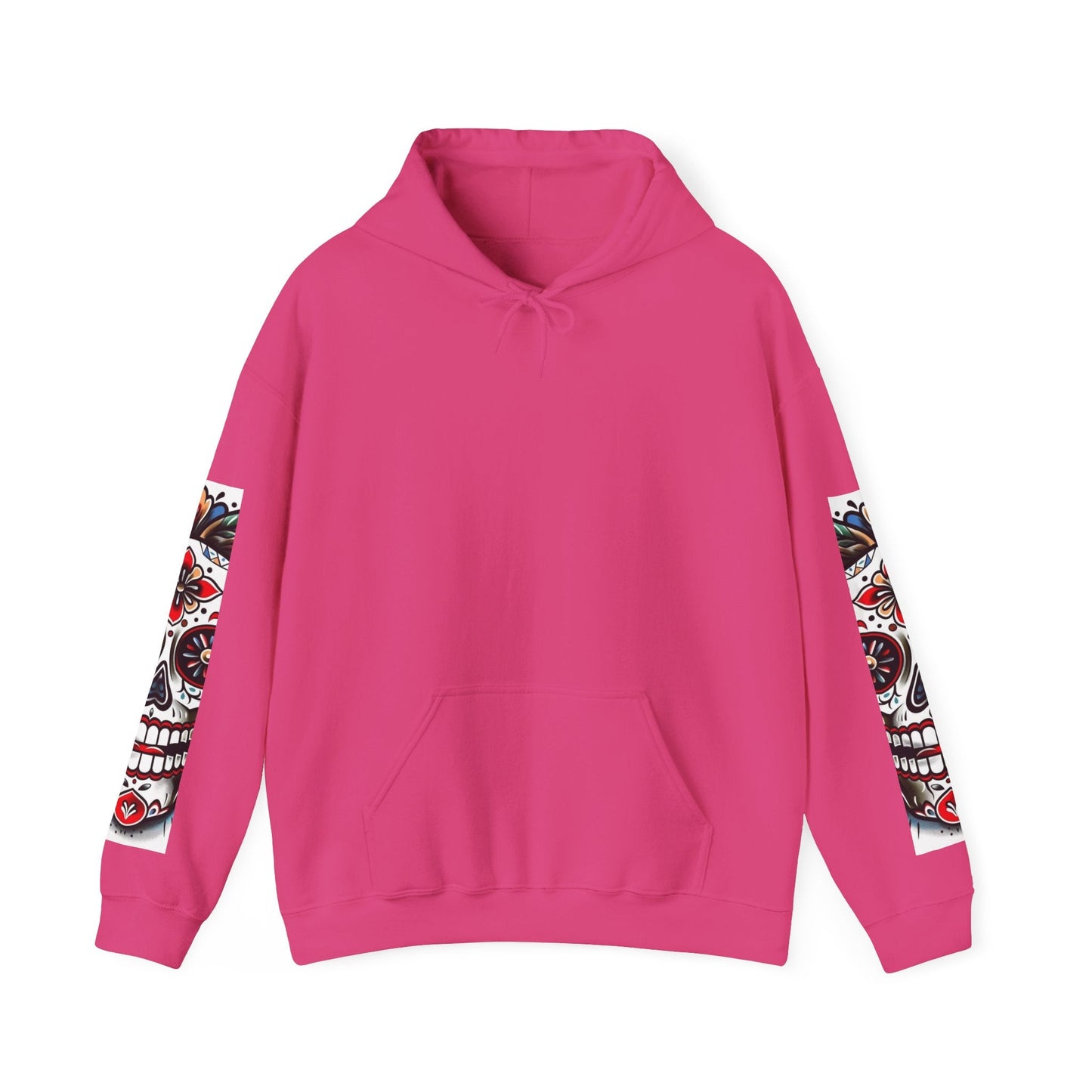 Dia de Los Muertos Skull Hoodie - Unisex Heavy Blend™ - Cozy Sweatshirt for Celebrations