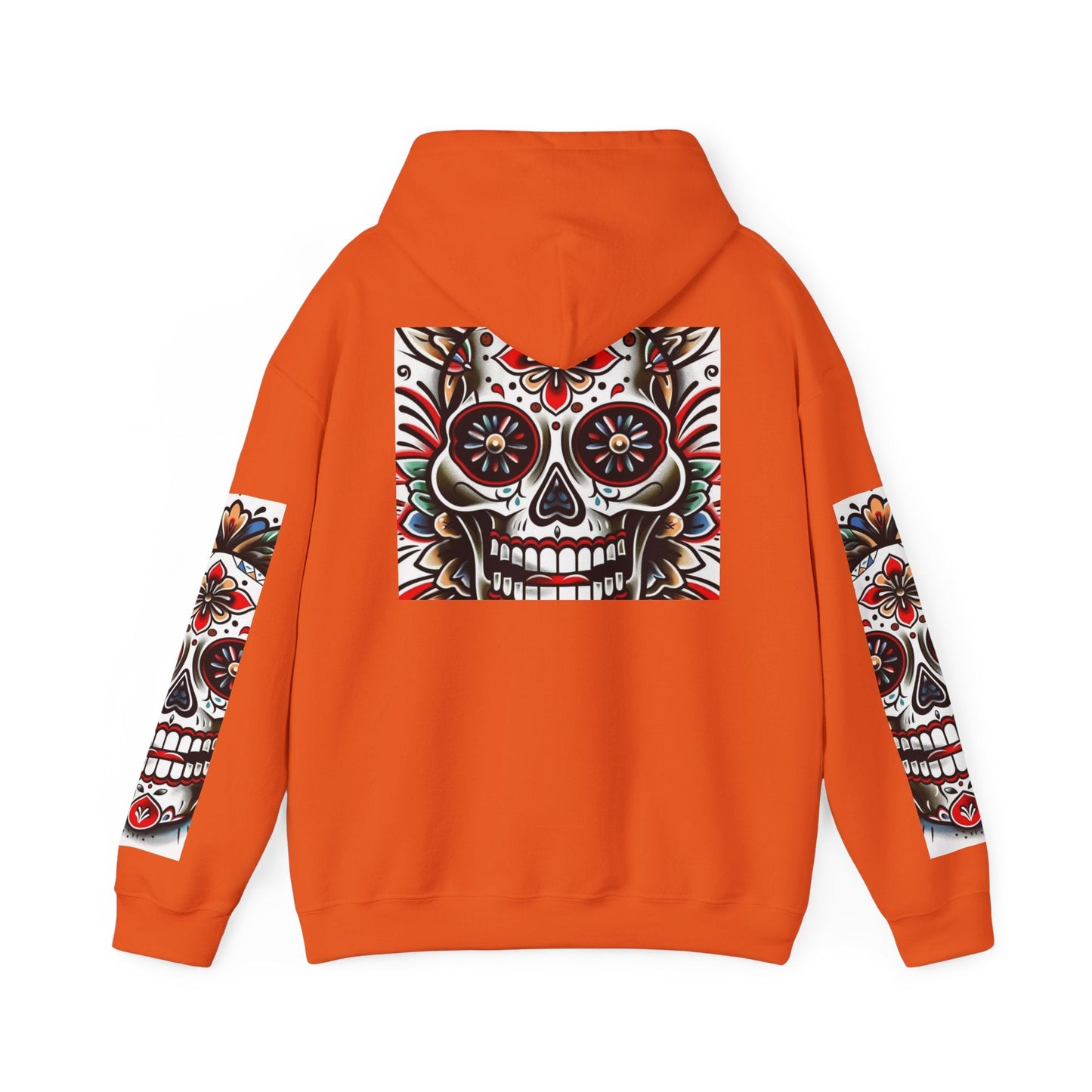Dia de Los Muertos Skull Hoodie - Unisex Heavy Blend™ - Cozy Sweatshirt for Celebrations