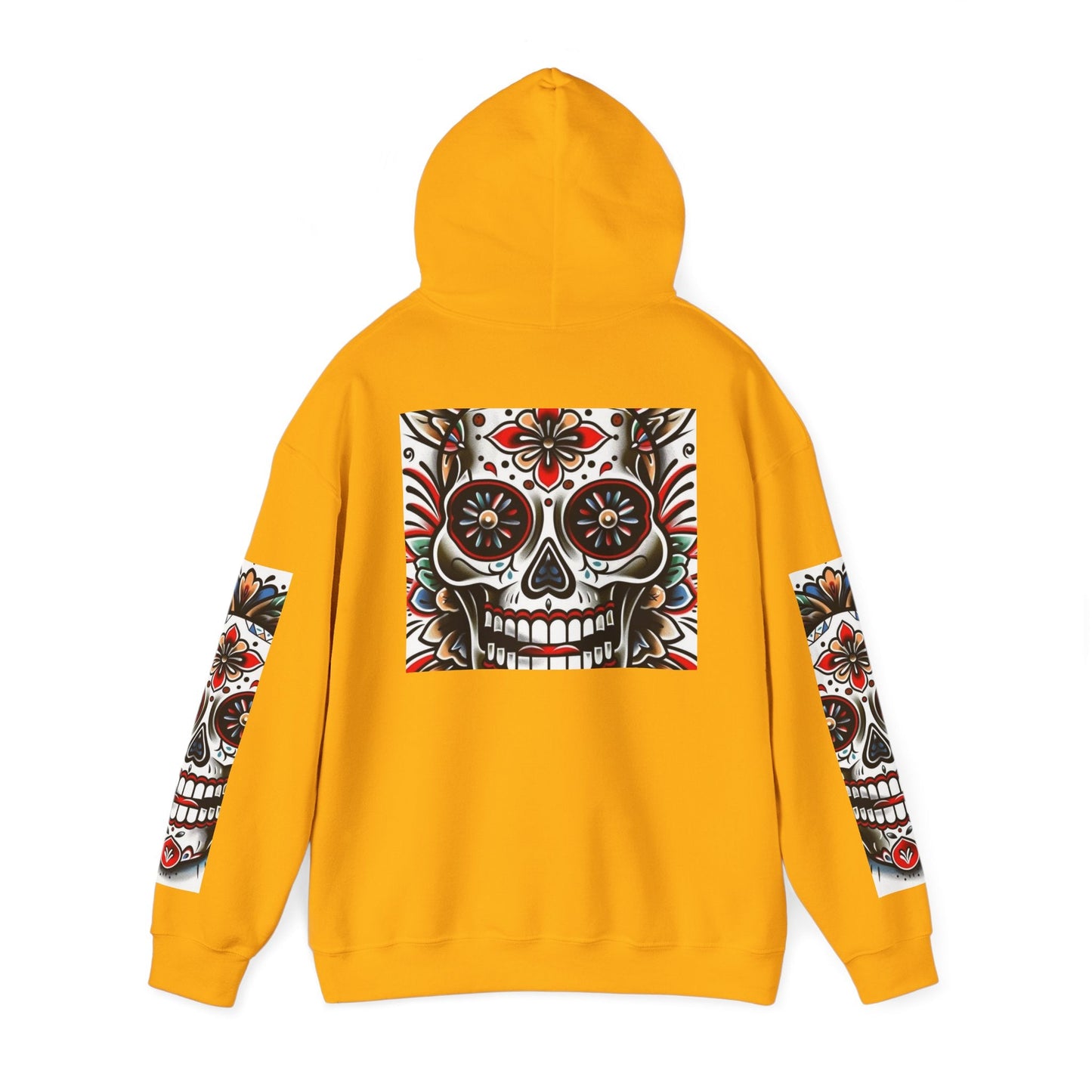 Dia de Los Muertos Skull Hoodie - Unisex Heavy Blend™ - Cozy Sweatshirt for Celebrations