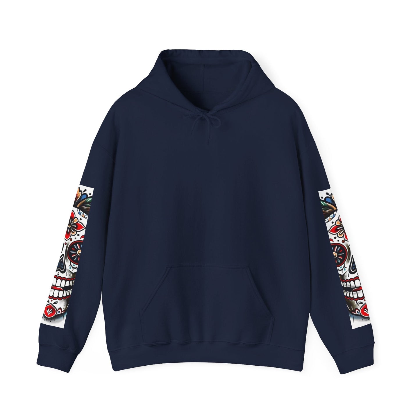 Dia de Los Muertos Skull Hoodie - Unisex Heavy Blend™ - Cozy Sweatshirt for Celebrations