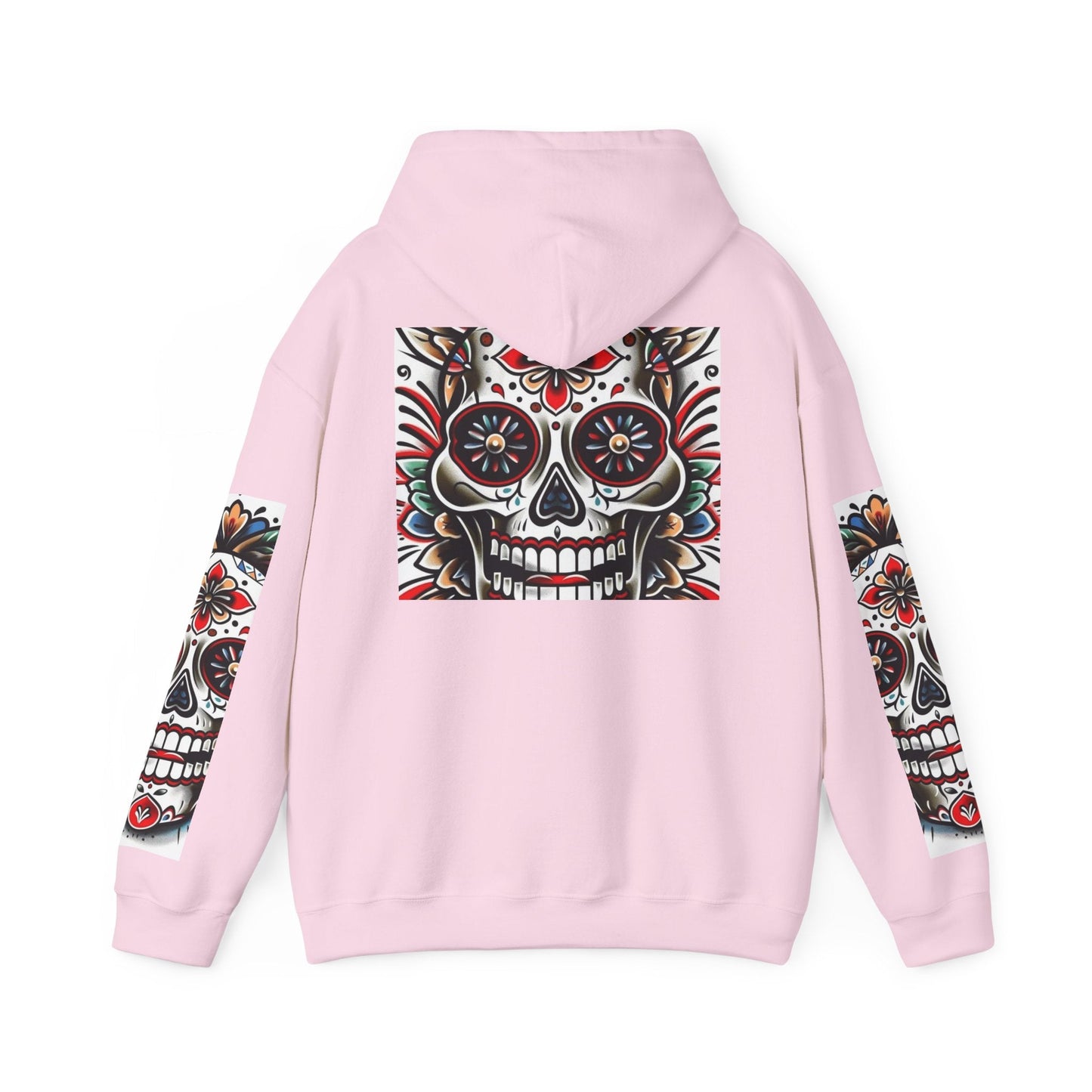 Dia de Los Muertos Skull Hoodie - Unisex Heavy Blend™ - Cozy Sweatshirt for Celebrations