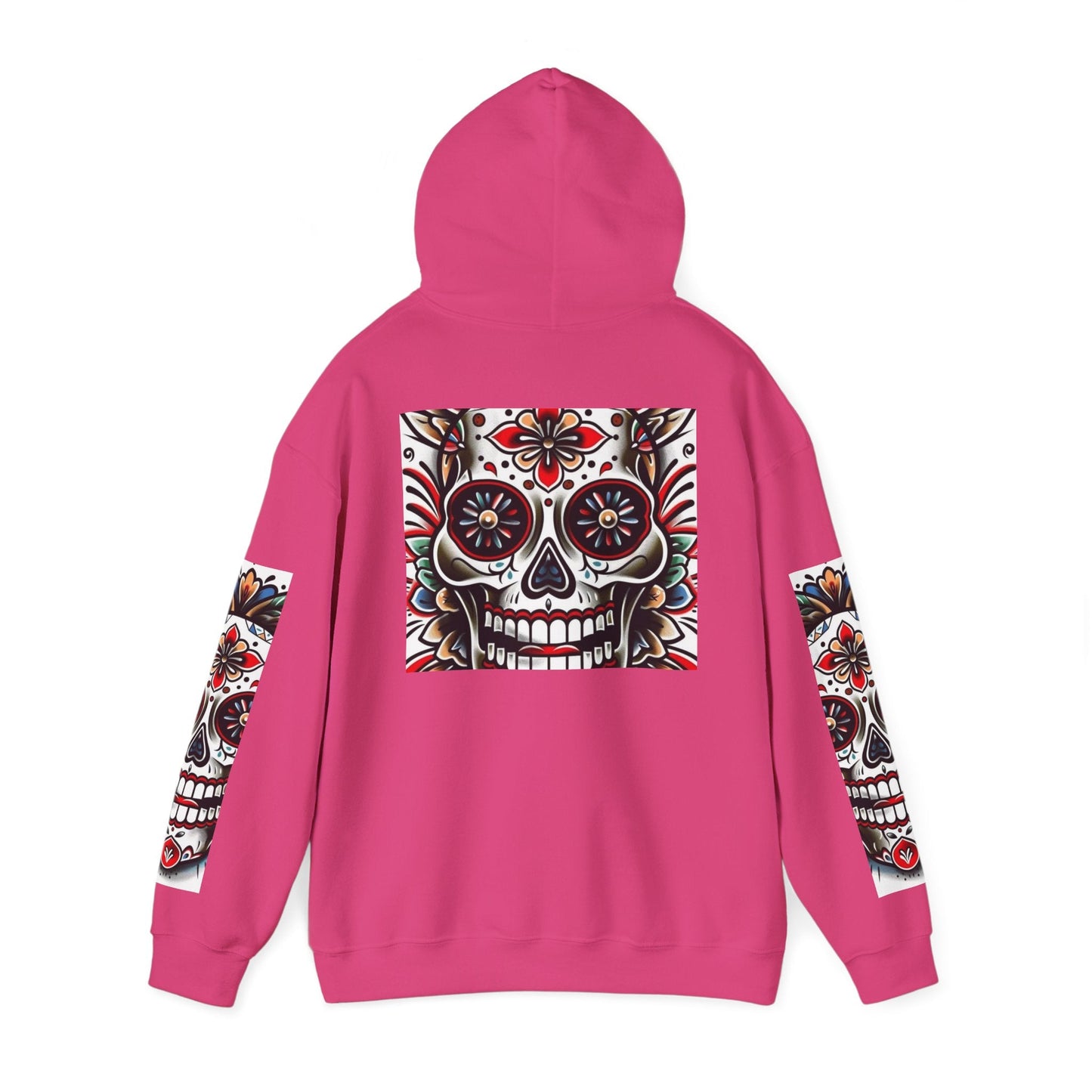 Dia de Los Muertos Skull Hoodie - Unisex Heavy Blend™ - Cozy Sweatshirt for Celebrations