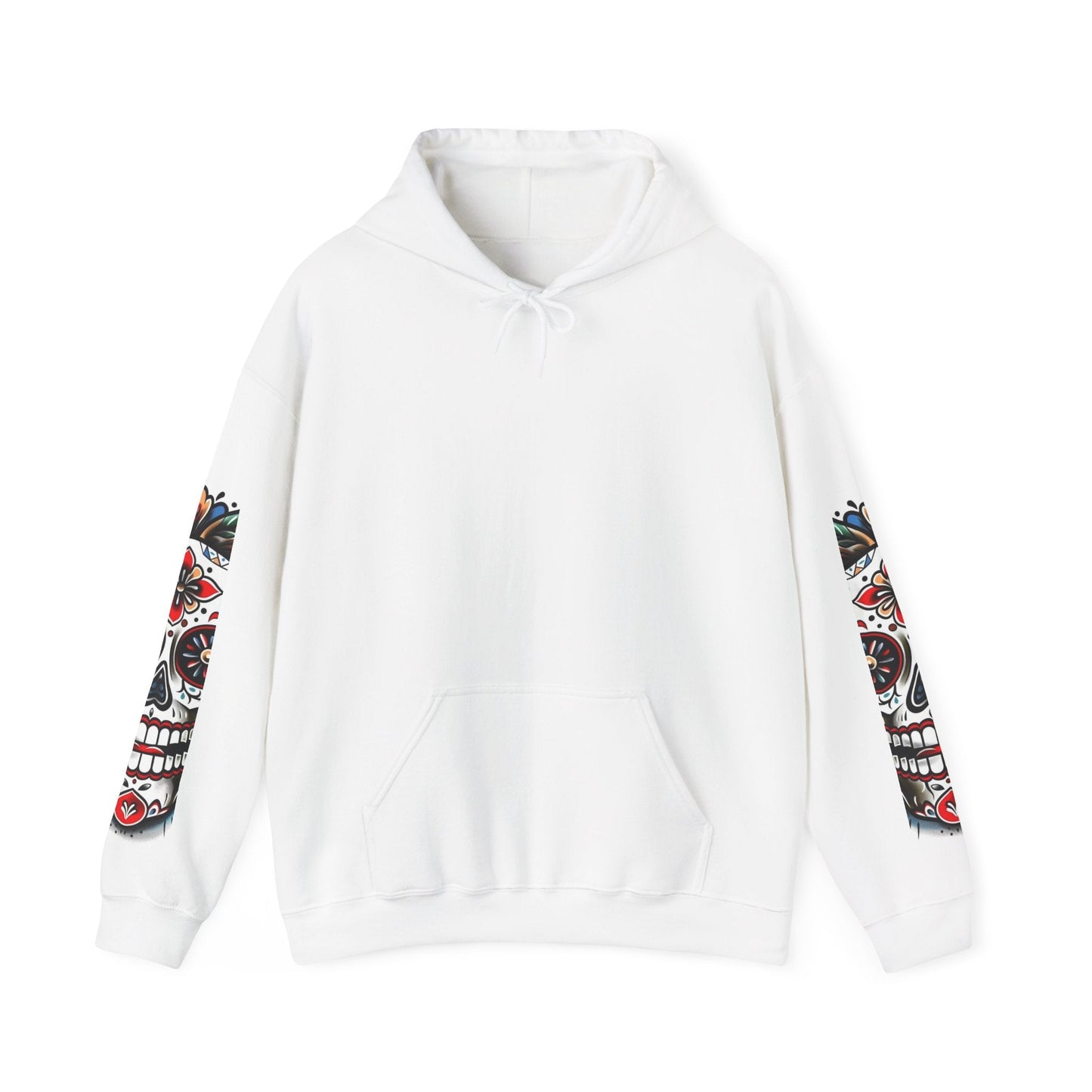 Dia de Los Muertos Skull Hoodie - Unisex Heavy Blend™ - Cozy Sweatshirt for Celebrations