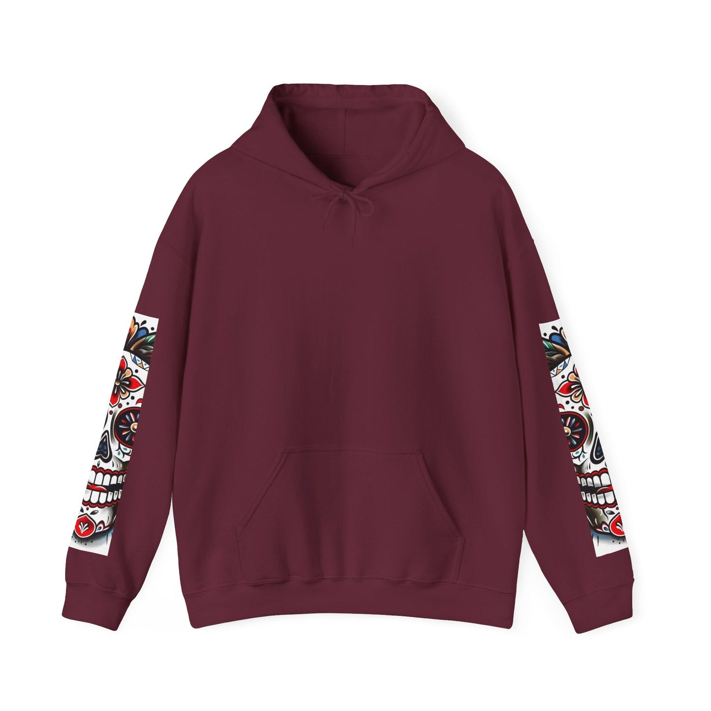Dia de Los Muertos Skull Hoodie - Unisex Heavy Blend™ - Cozy Sweatshirt for Celebrations