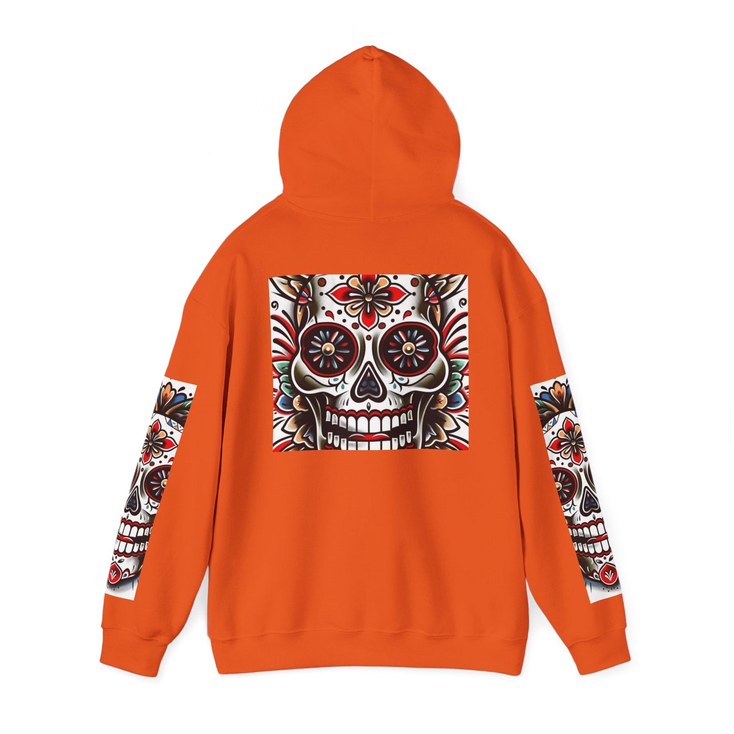 Dia de Los Muertos Skull Hoodie - Unisex Heavy Blend™ - Cozy Sweatshirt for Celebrations