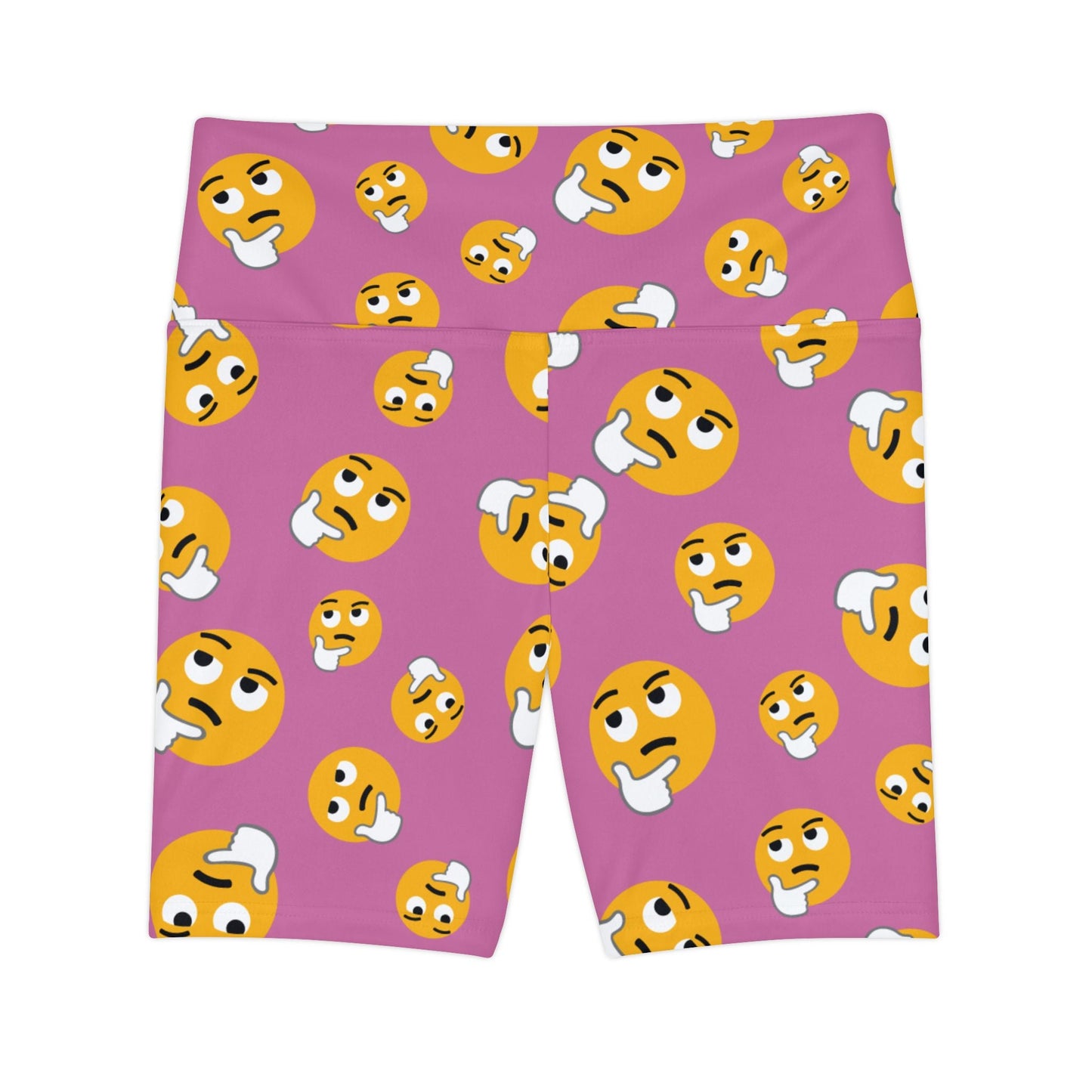 Fun Emoji Women's Workout Shorts - Perfect for Gym and Casual Wear