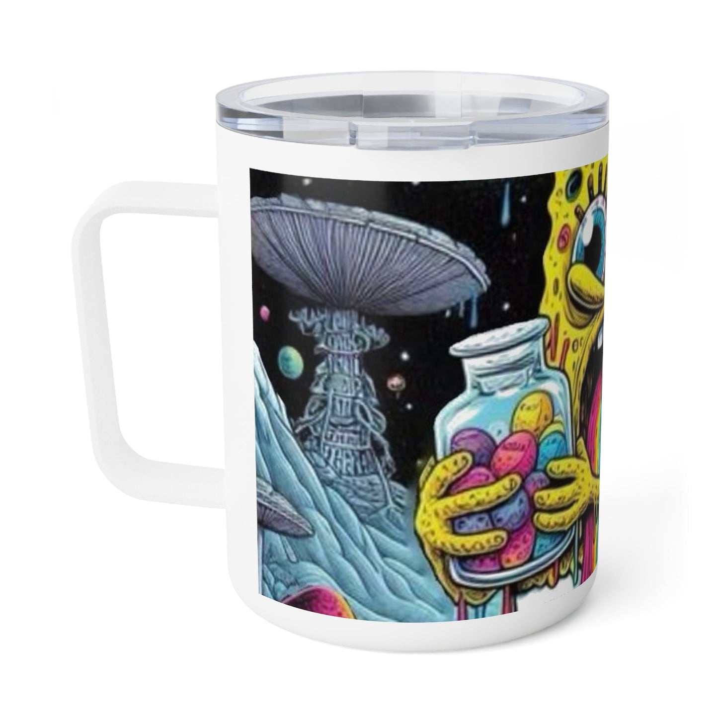 Psychedelic SpongeBob Coffee Mug, 10oz