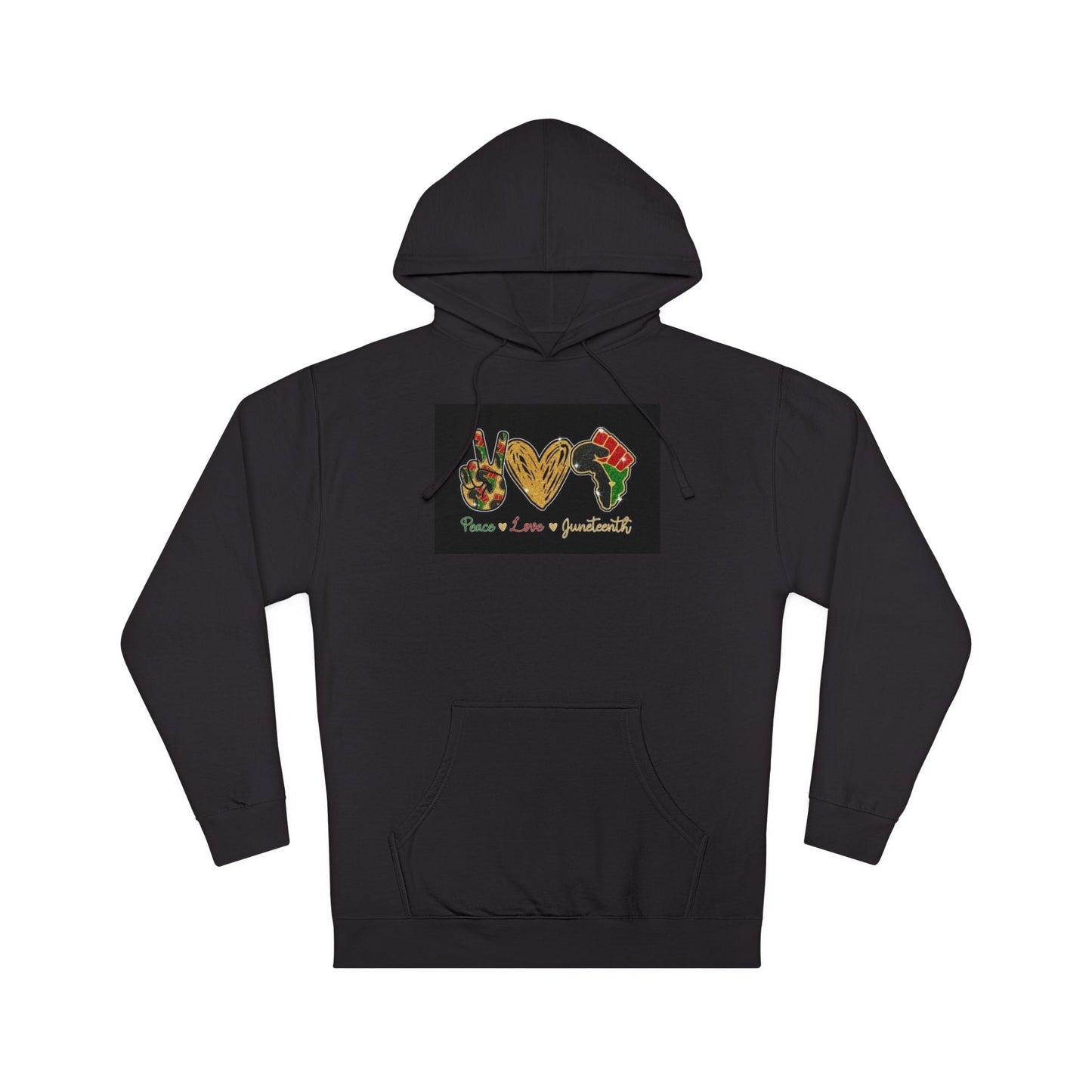 Love & Peace Unisex Hooded Sweatshirt, Bohemian Sweatshirt, Gift for Friends, Cozy Hoodie, Festival Wear