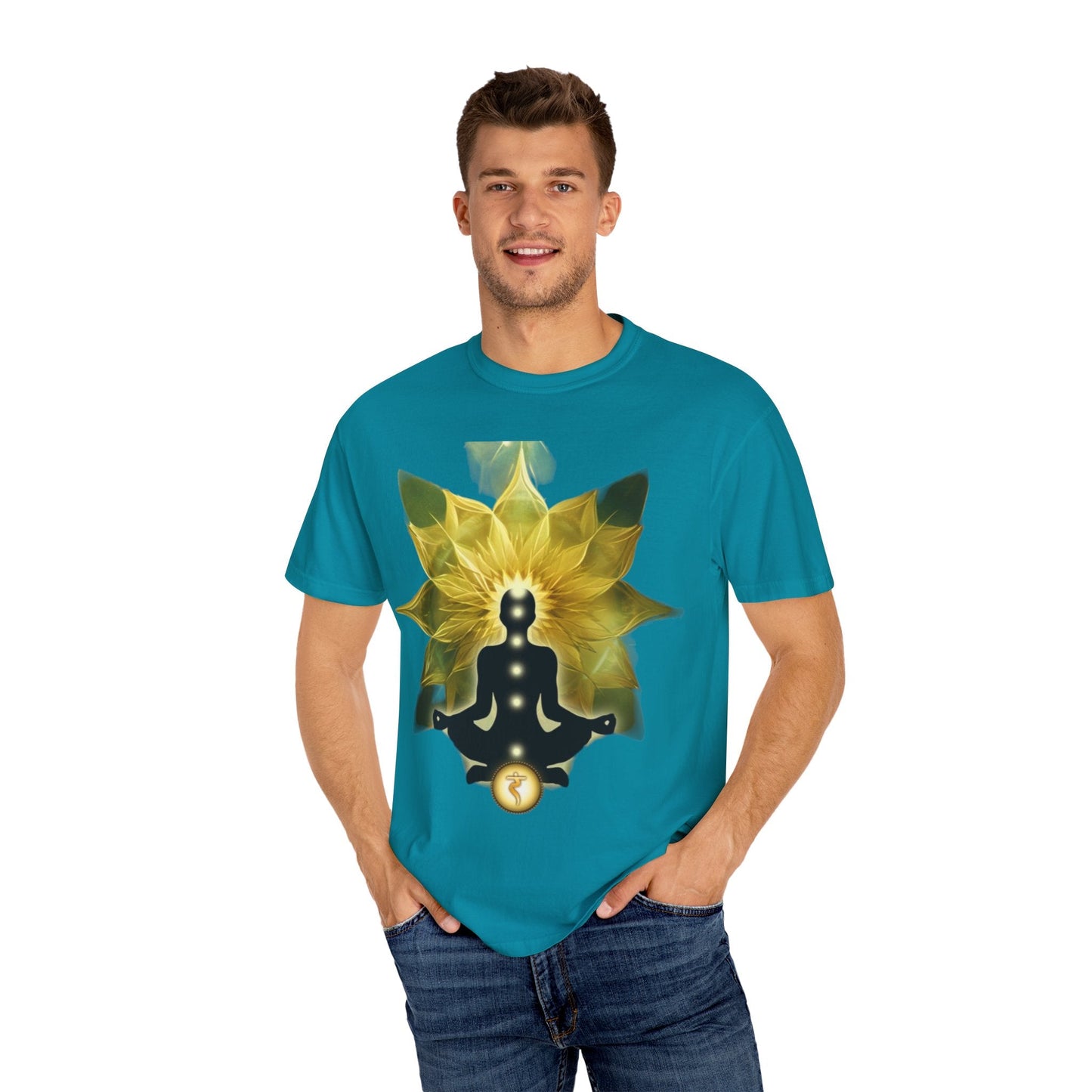Mindful Meditation T-Shirt | Spiritual Garment-Dyed Tee for Yoga Lovers, Gift for Wellness Enthusiasts, Perfect for Birthdays, Mindfulness
