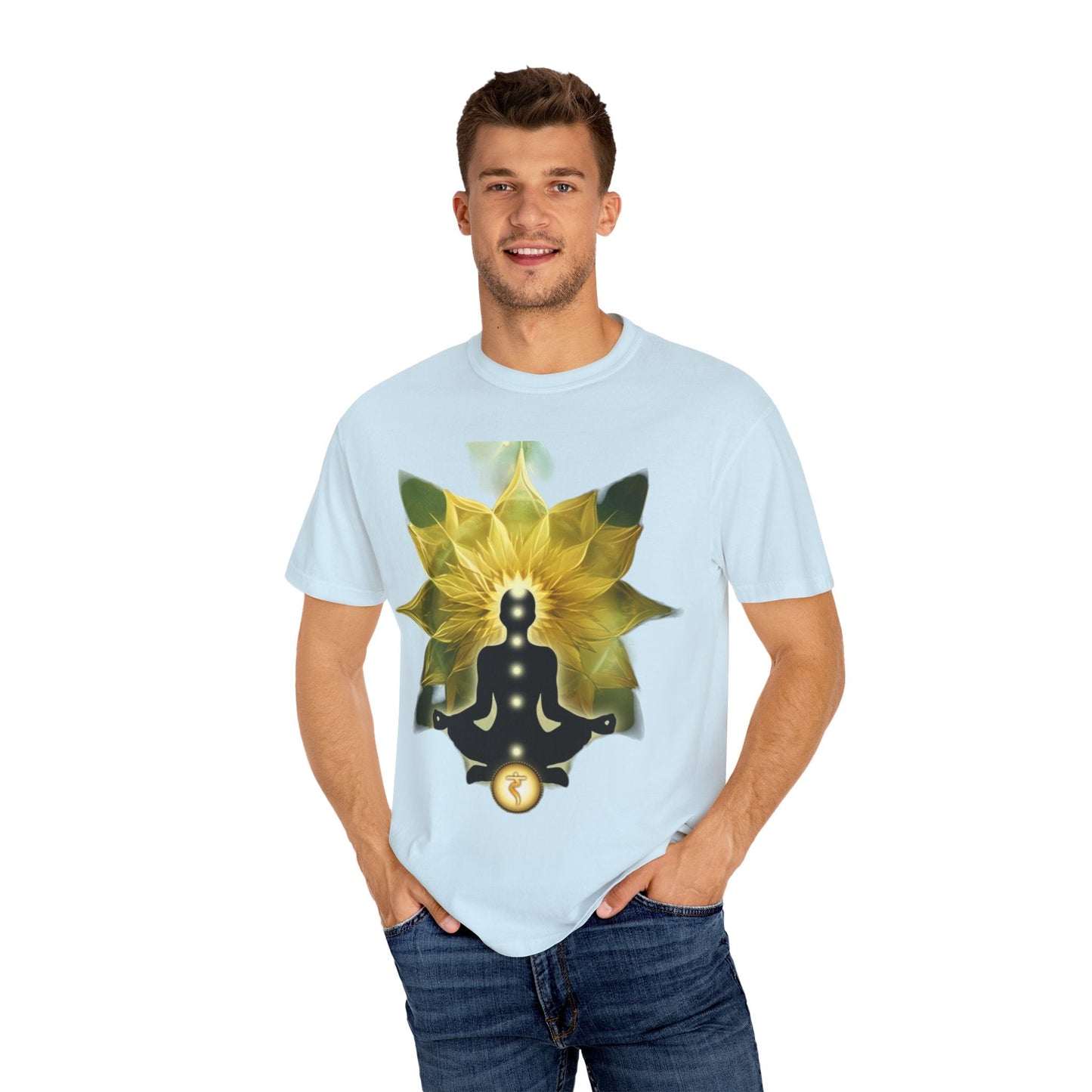 Mindful Meditation T-Shirt | Spiritual Garment-Dyed Tee for Yoga Lovers, Gift for Wellness Enthusiasts, Perfect for Birthdays, Mindfulness