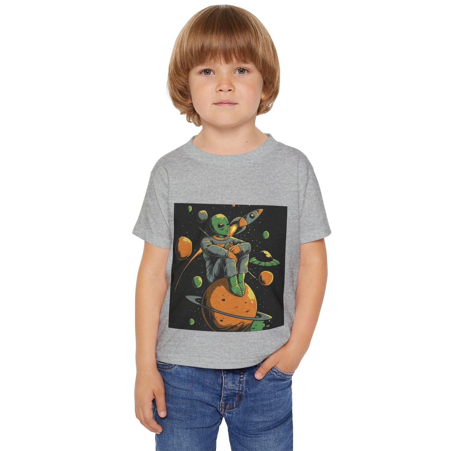 Outer Space Adventure Toddler T-Shirt | Cute Alien Graphic Tee