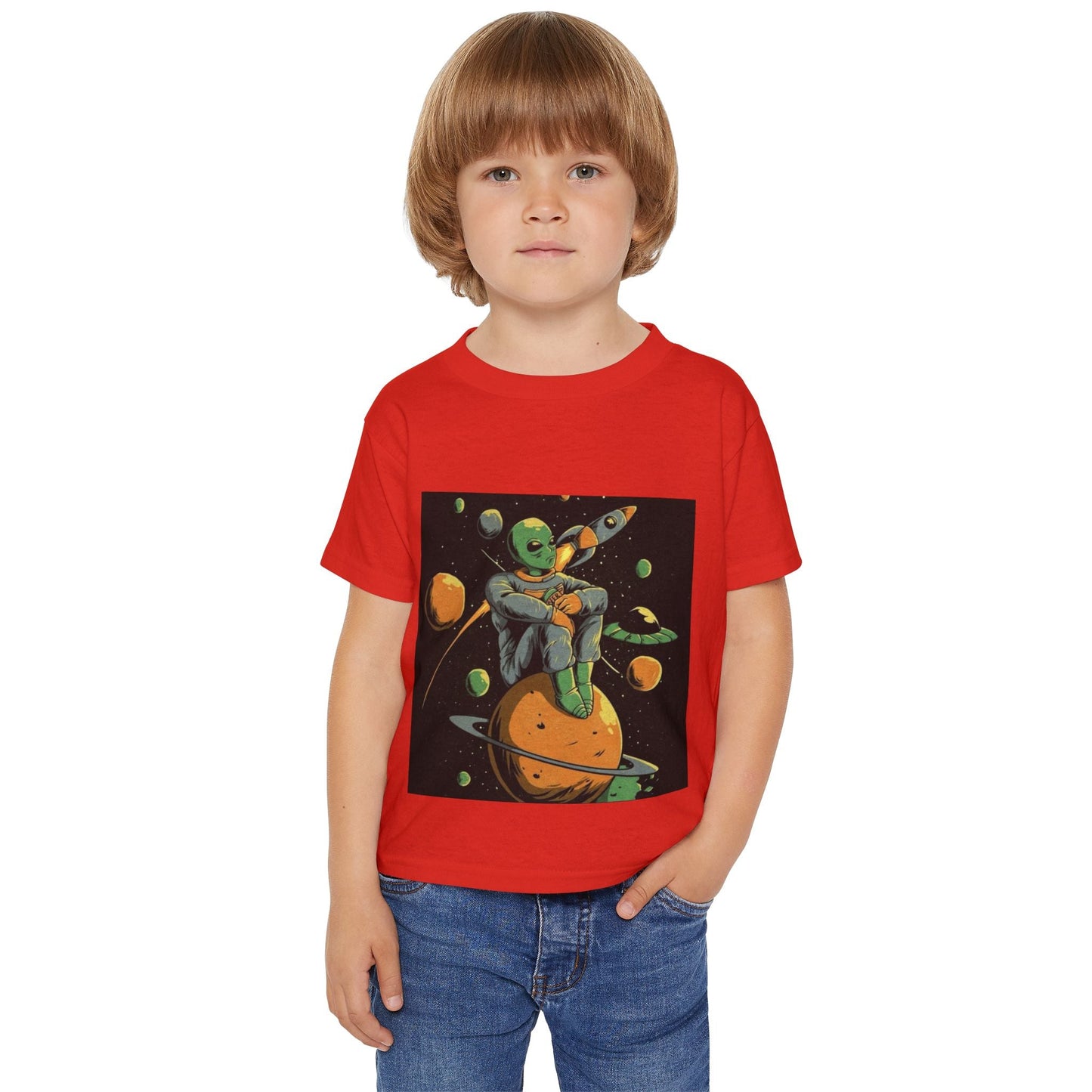 Outer Space Adventure Toddler T-Shirt | Cute Alien Graphic Tee