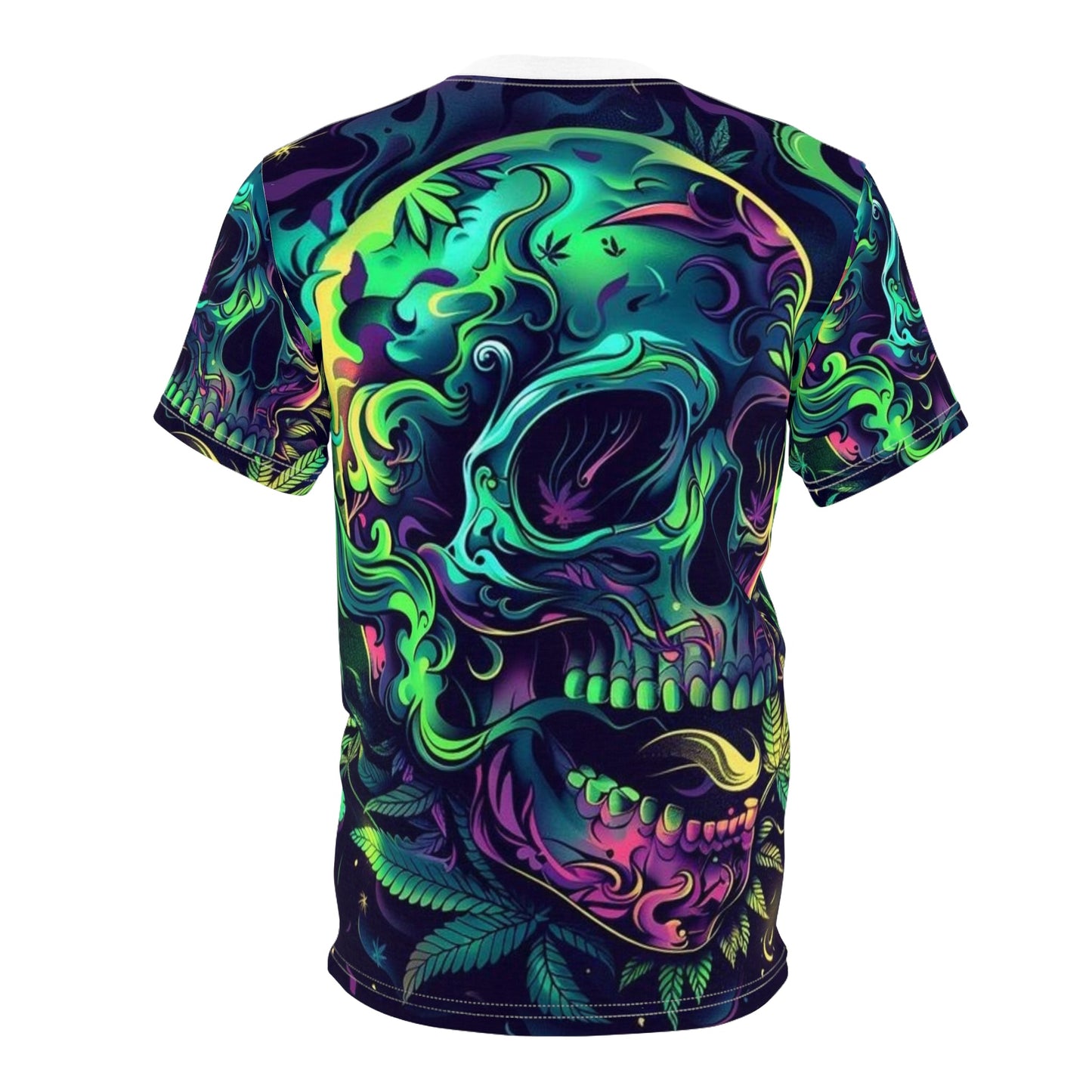 Psychedelic Skull Unisex Tee - Vibrant Graphic T-Shirt for Festivals & Parties red tags π΅βπ«π€―π₯³π