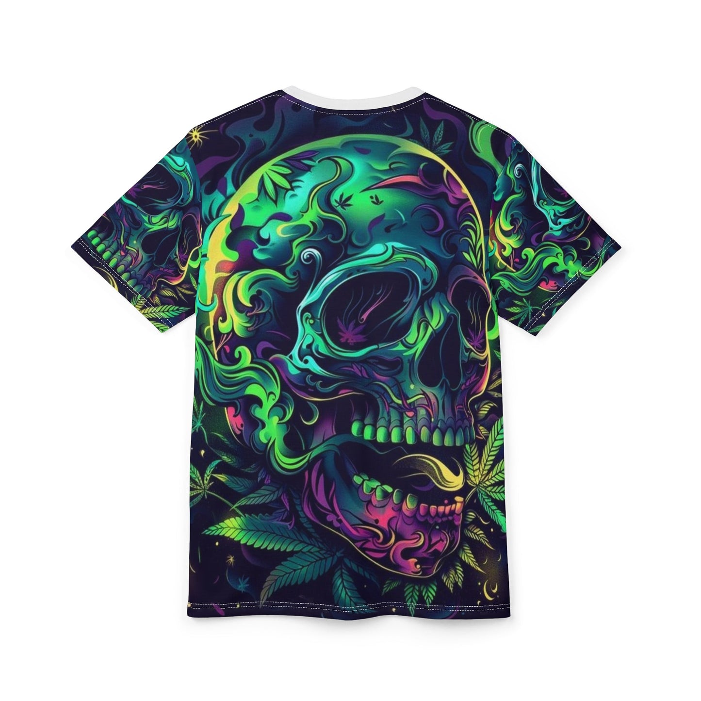 Psychedelic Skull Unisex Tee - Vibrant Graphic T-Shirt for Festivals & Parties red tags π΅βπ«π€―π₯³π
