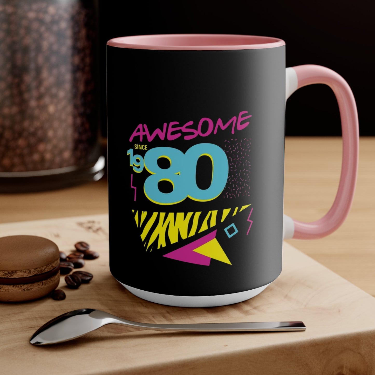Retro Coffee Mug - Colorful Design for Nostalgic Coffee Lovers