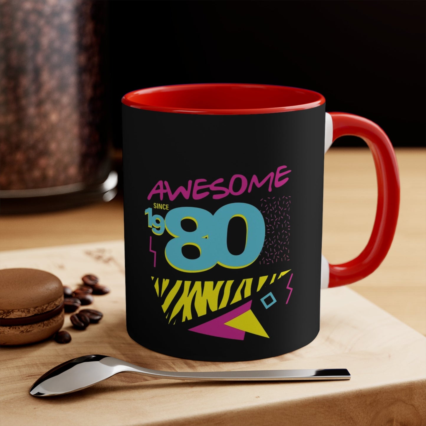 Retro Coffee Mug - Colorful Design for Nostalgic Coffee Lovers
