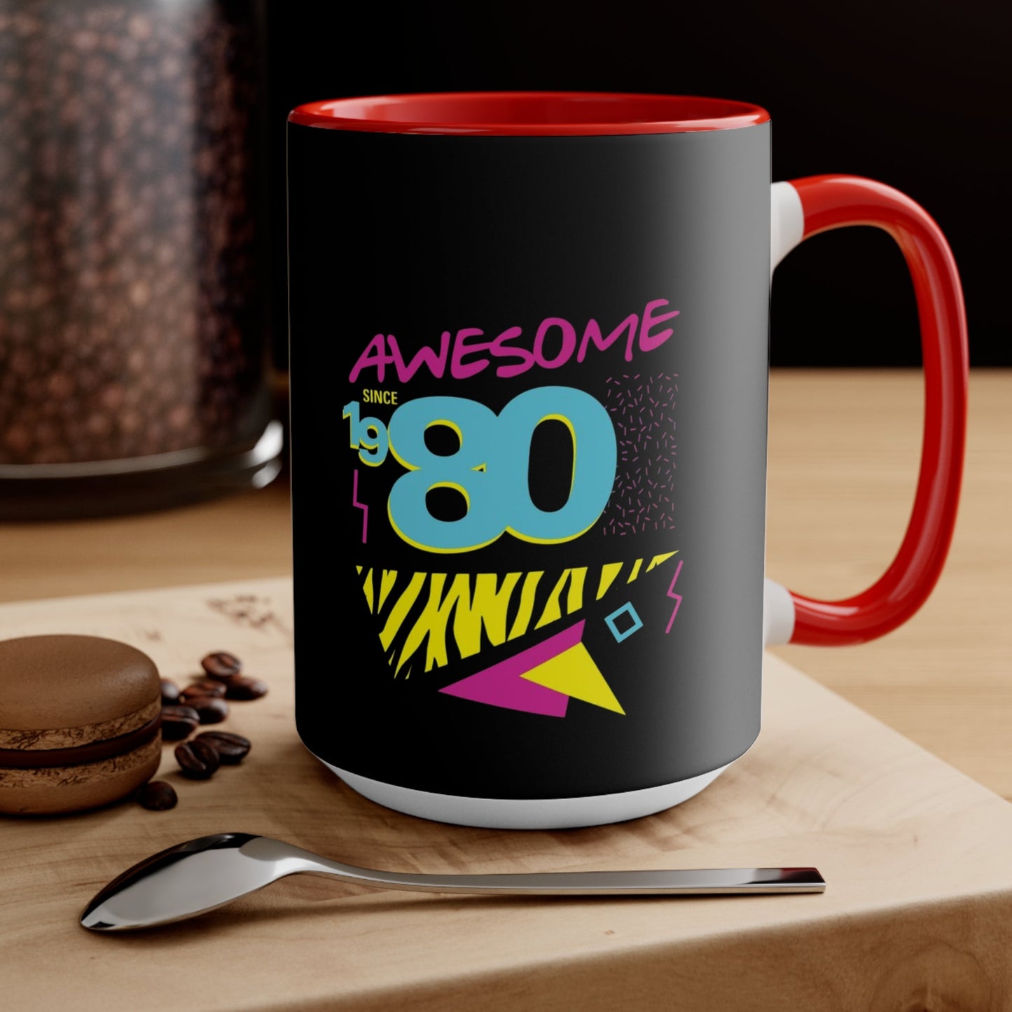 Retro Coffee Mug - Colorful Design for Nostalgic Coffee Lovers