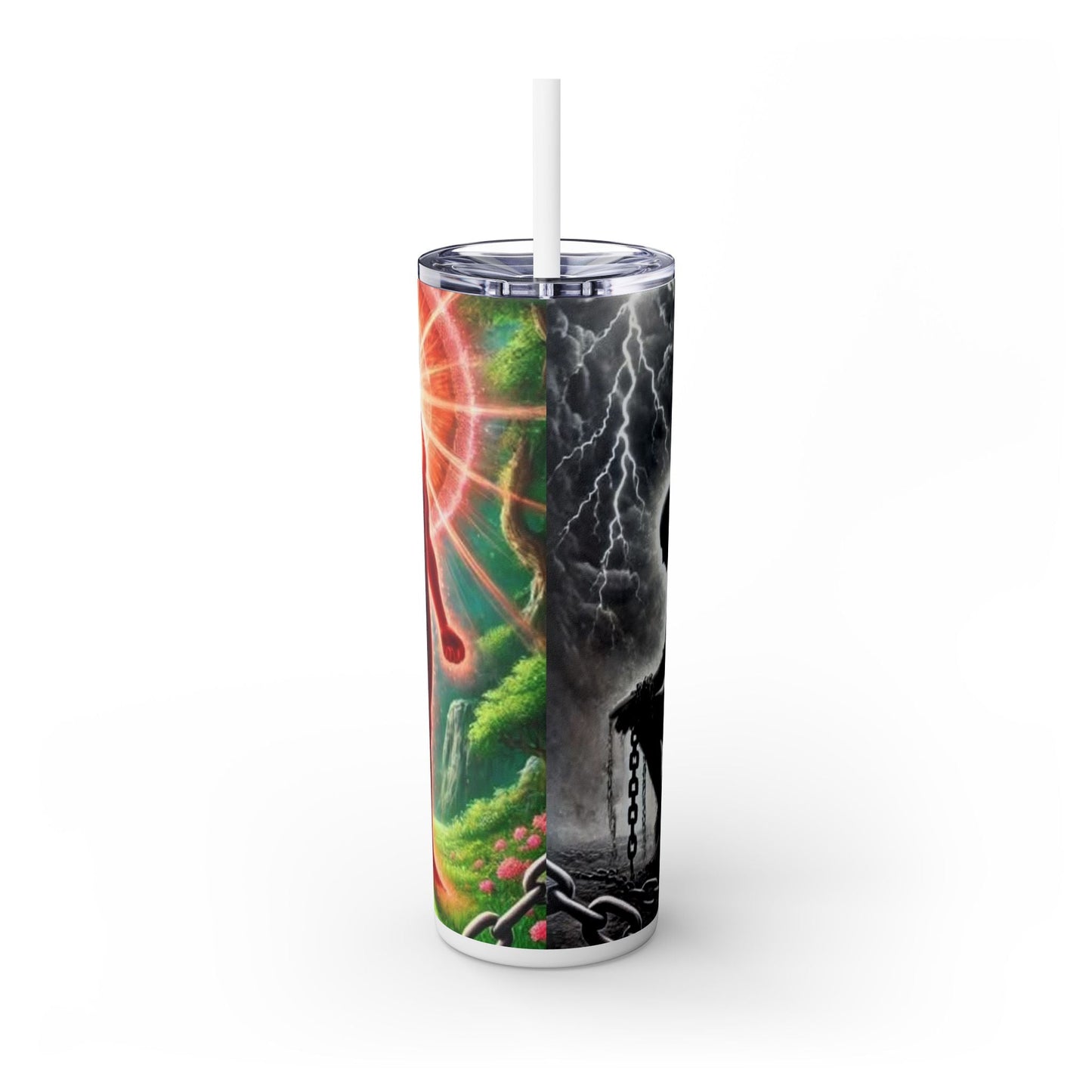 Skinny Tumbler with Straw, 20oz