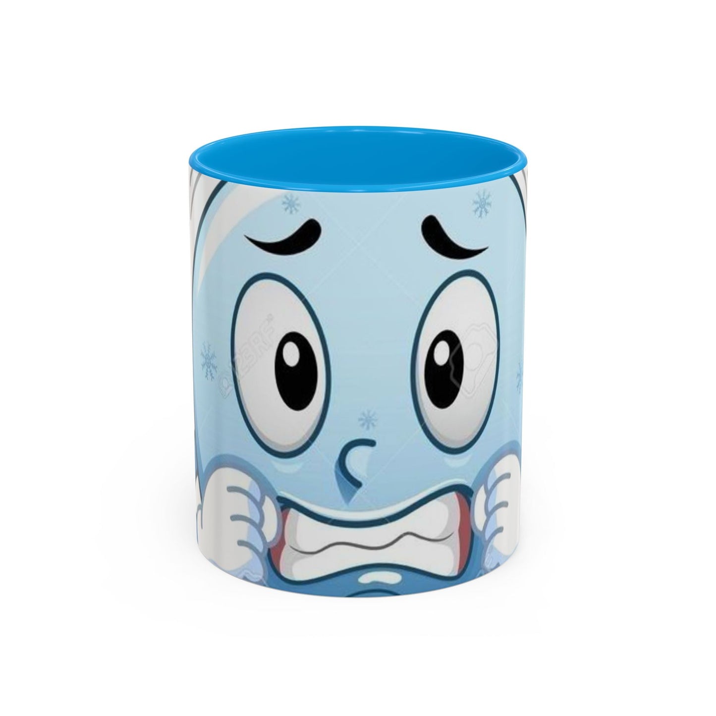 Smiley face cold emoji coffee mugs (11oz, 15oz)