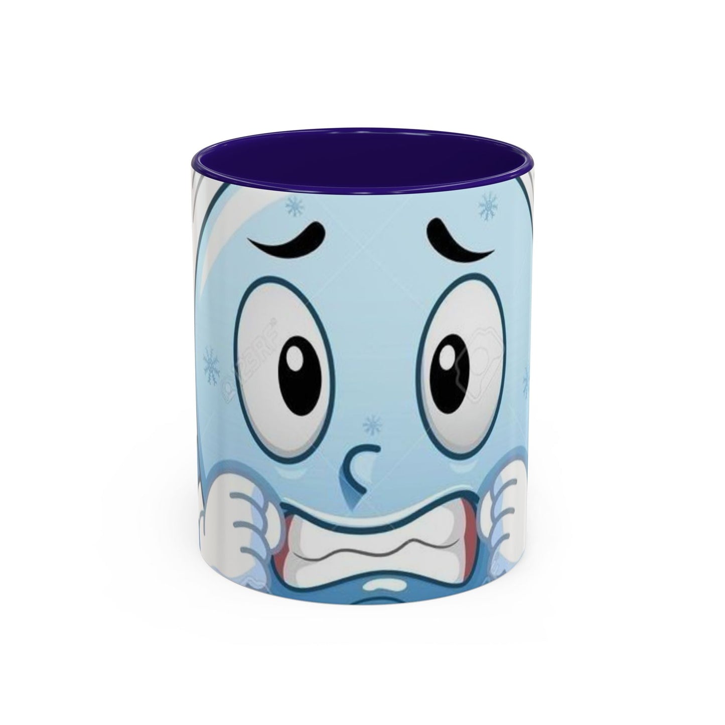 Smiley face cold emoji coffee mugs (11oz, 15oz)