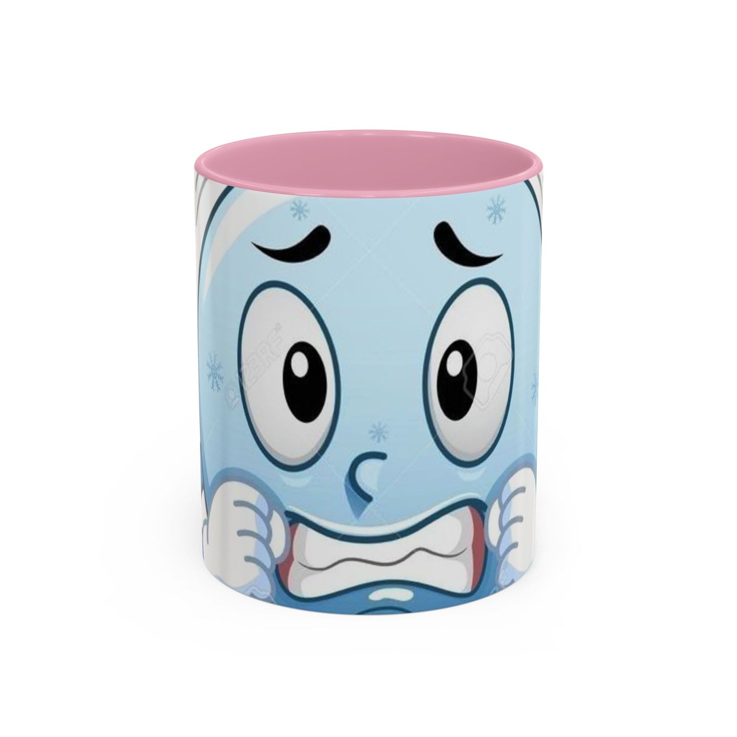 Smiley face cold emoji coffee mugs (11oz, 15oz)
