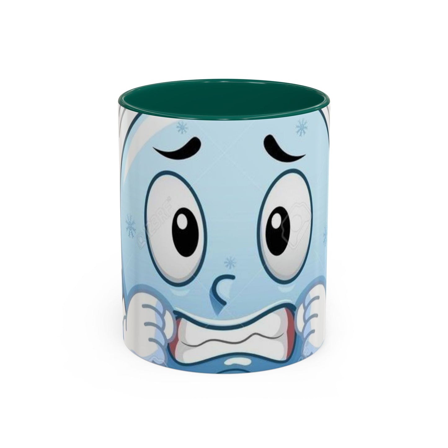 Smiley face cold emoji coffee mugs (11oz, 15oz)