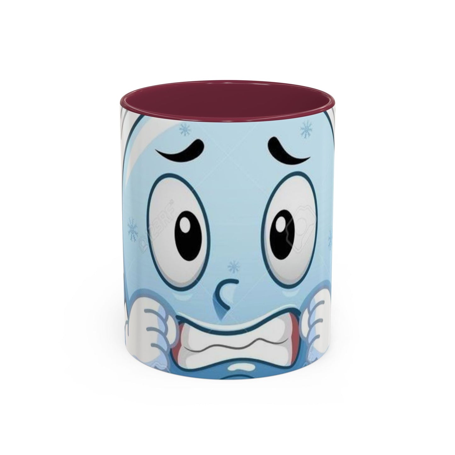 Smiley face cold emoji coffee mugs (11oz, 15oz)