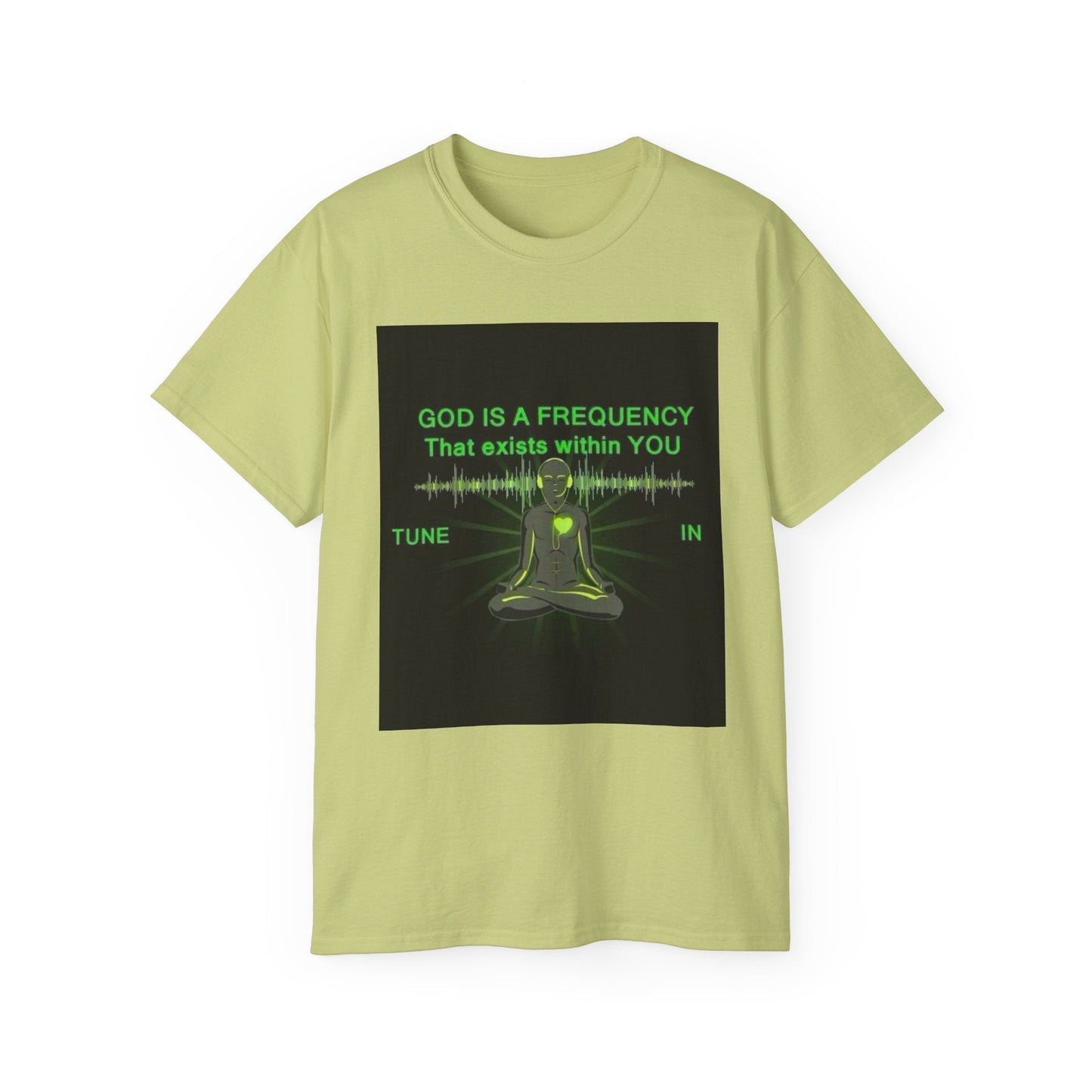Spiritual Vibes Unisex Ultra Cotton Tee - "God is a Frequency" Graphic Tee