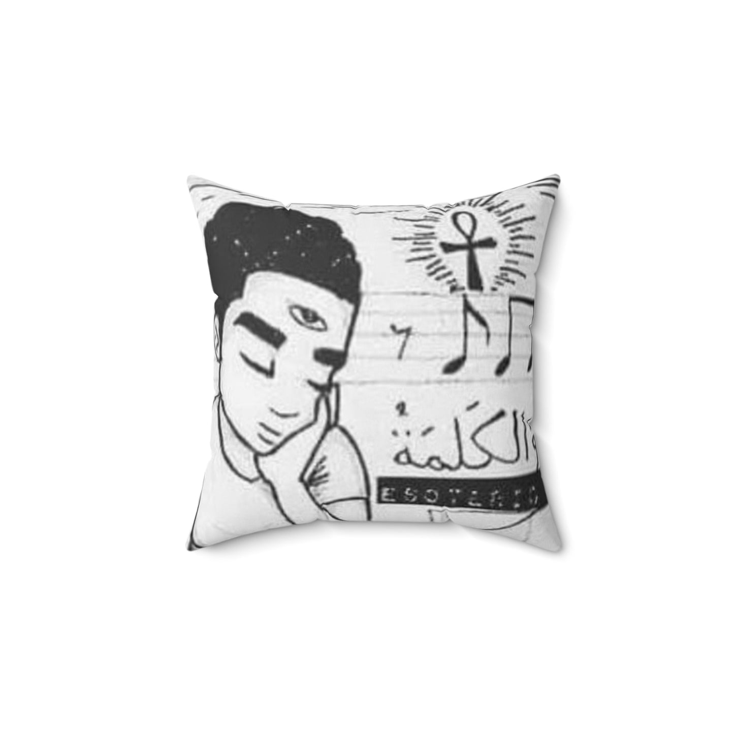 Spun Polyester Square Pillow