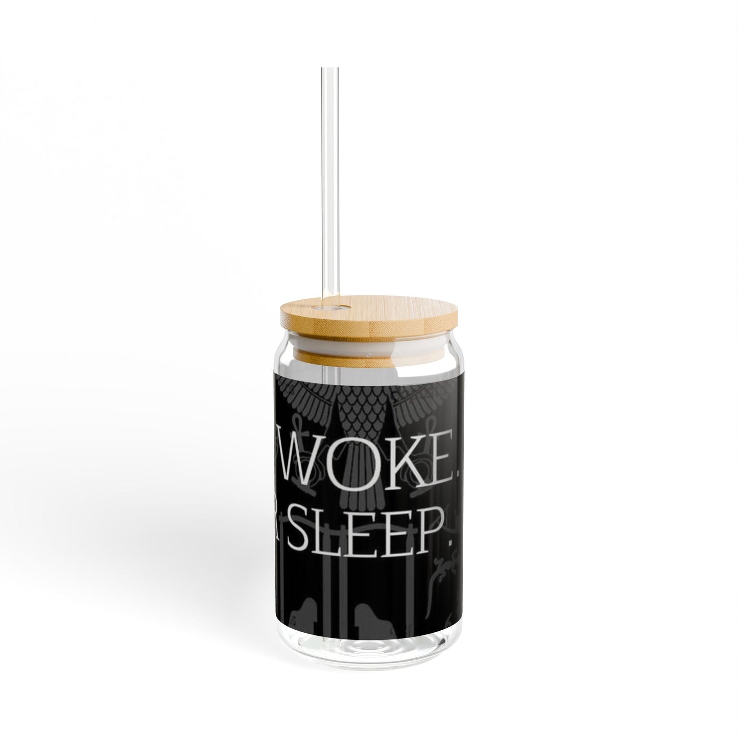 Stay Wild Sipper Glass, 16oz | Glass Straw Lifestyle Drinkware, Eco-friendly Party Mug, Unique Gift for Nature Lovers